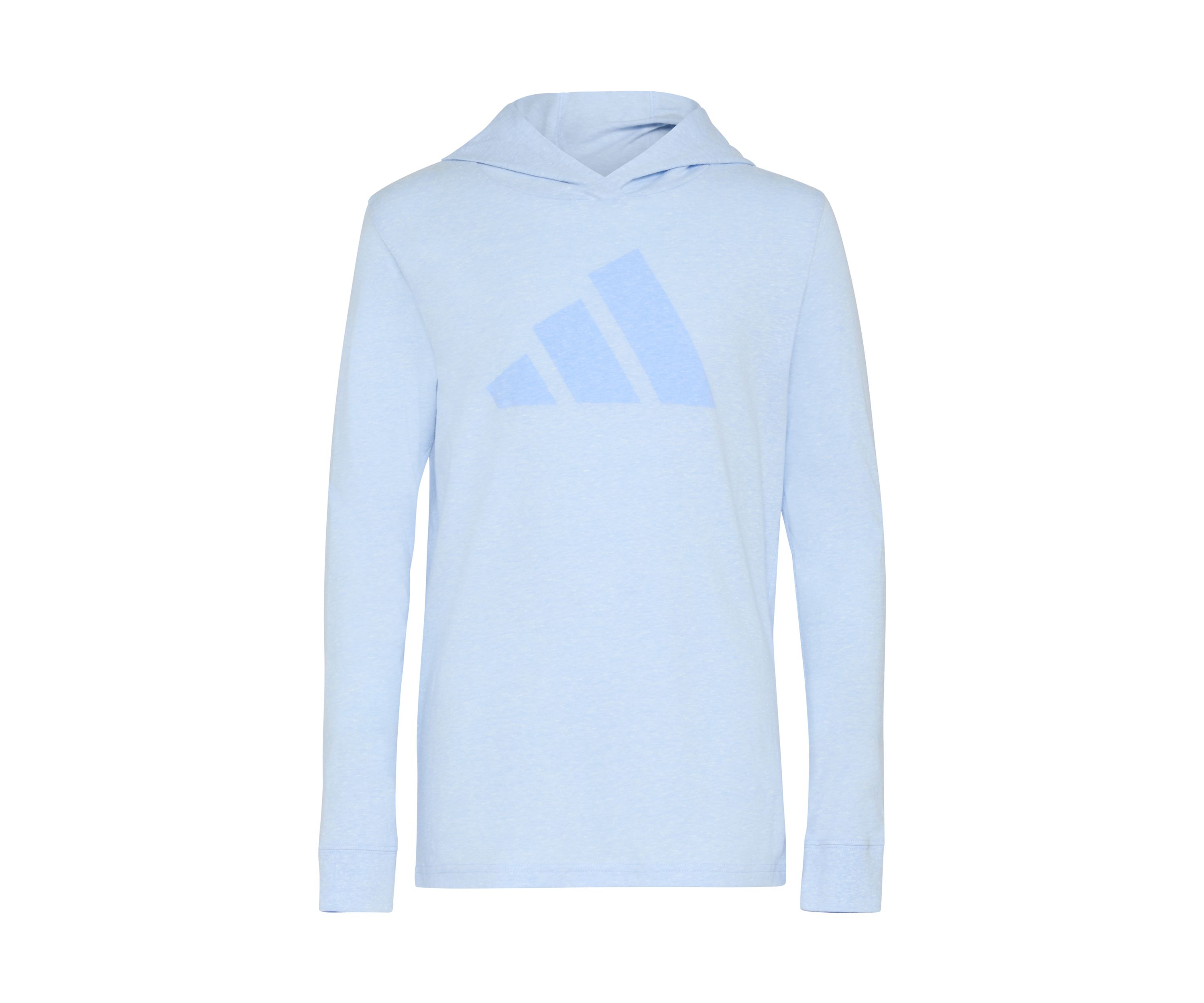 Boys 8-20 adidas Long Sleeve Hooded Snow Heather Tee