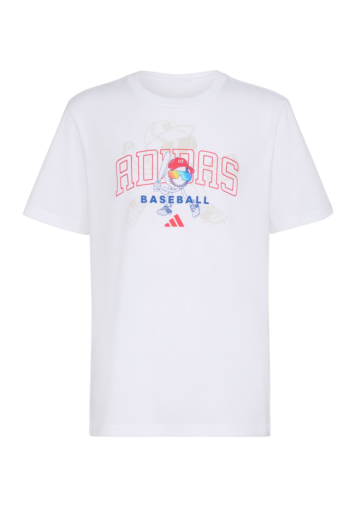 Boys 8-20 Short Sleeve Baseball Mascot T-Shirt - Extended Size