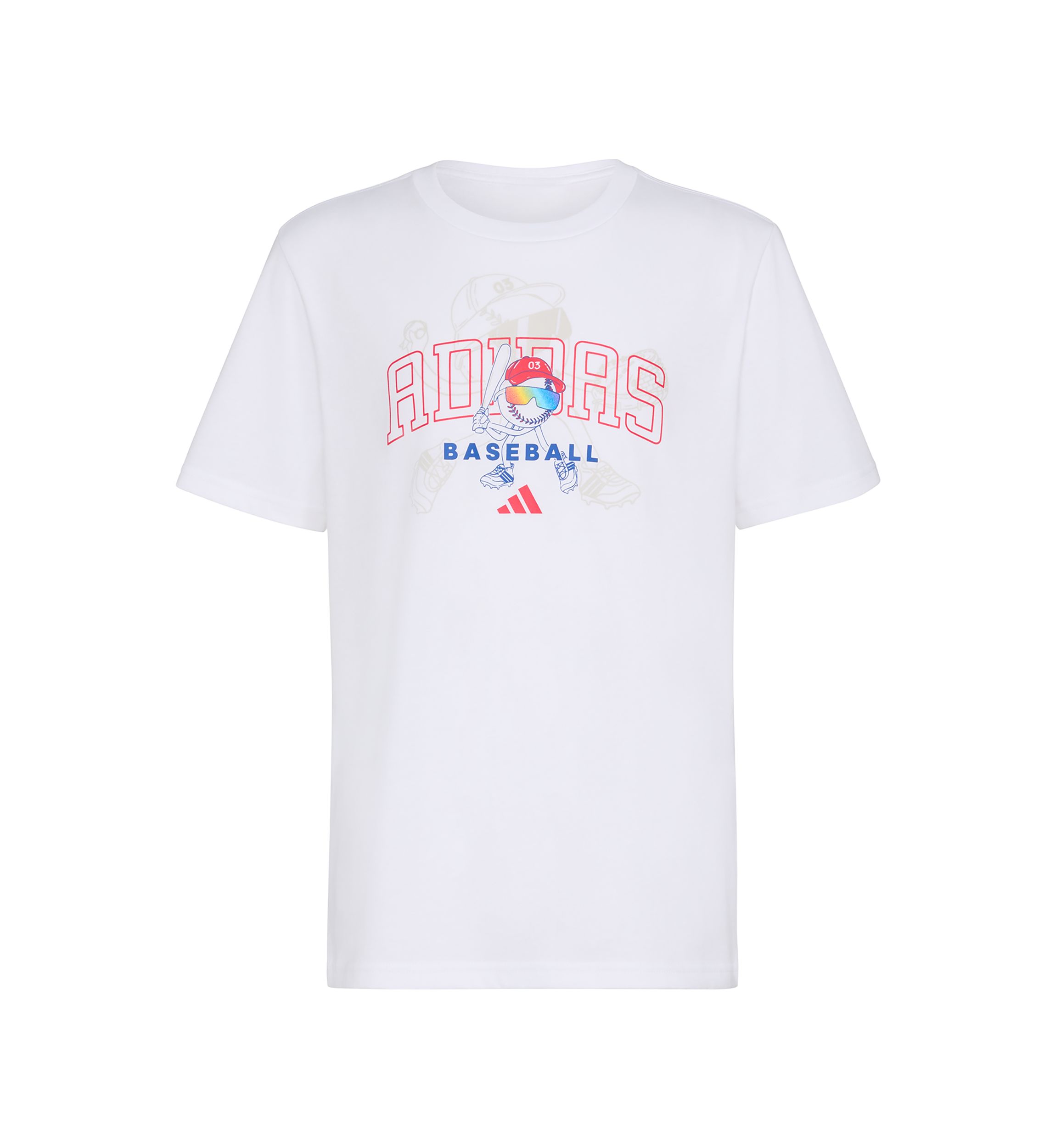 Boys 8-20 Short Sleeve Baseball Mascot T-Shirt - Extended Size