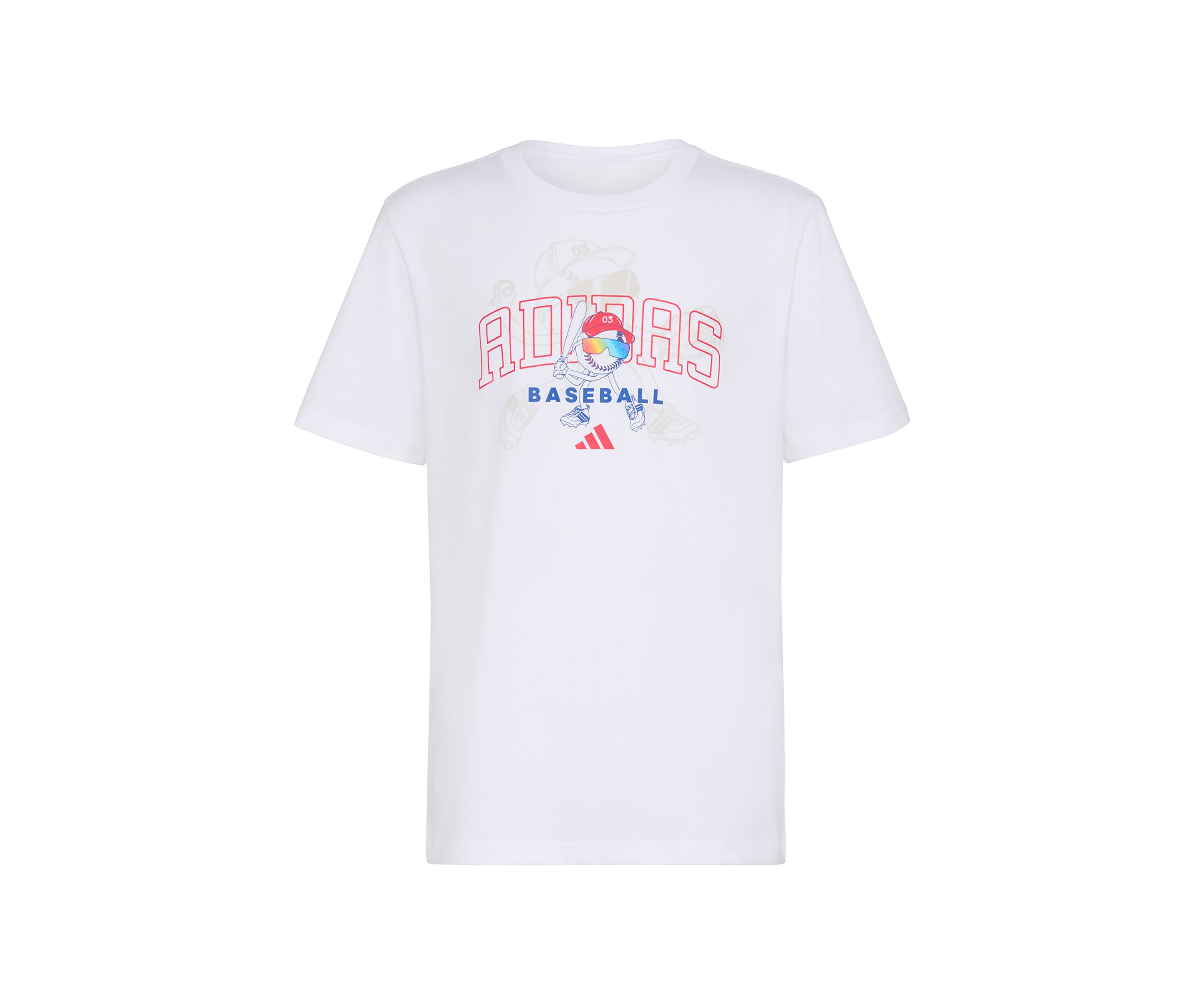 Boys 8-20 Short Sleeve Baseball Mascot T-Shirt - Extended Size