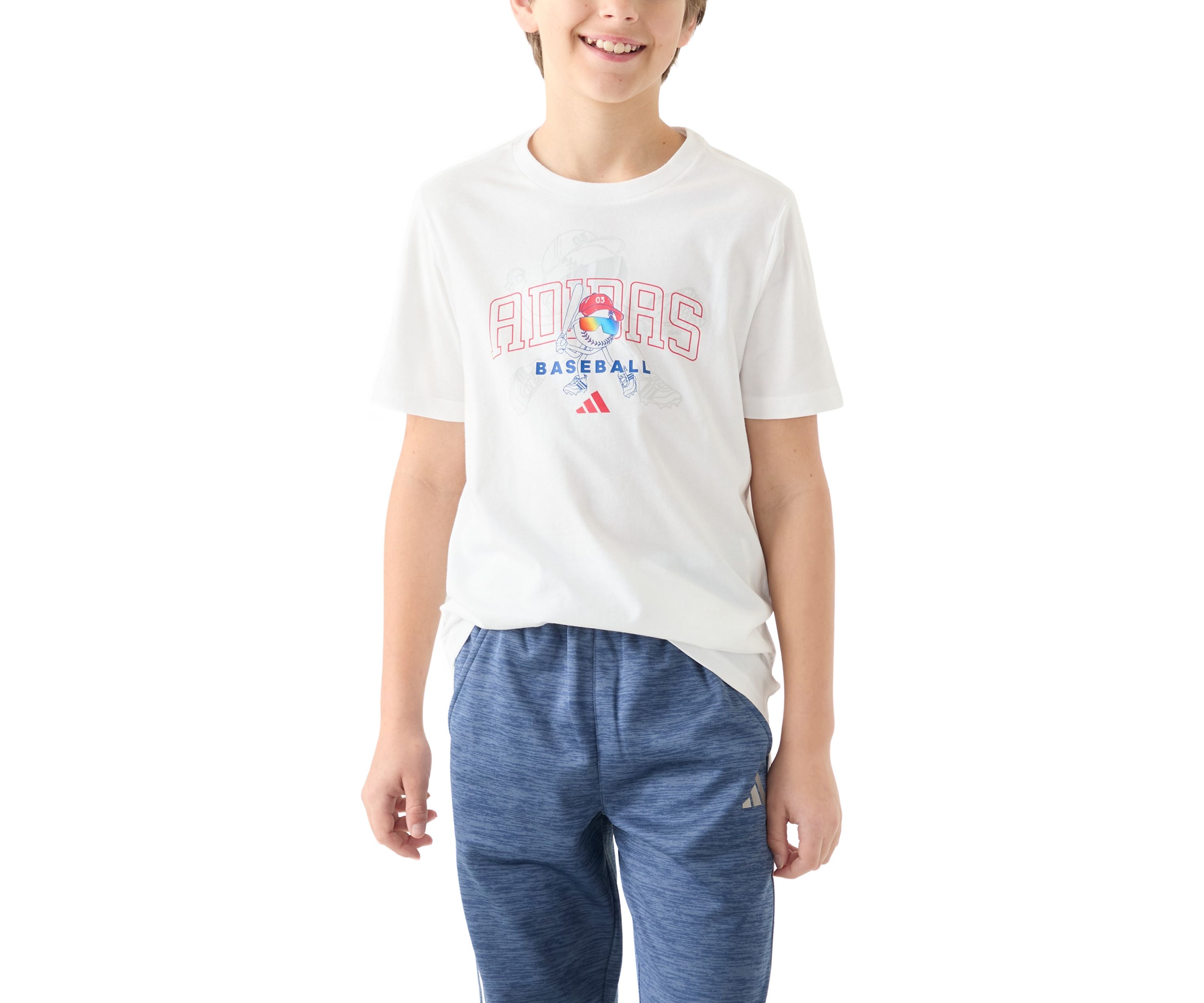 Boys 8-20 Short Sleeve Baseball Mascot Graphic T-Shirt