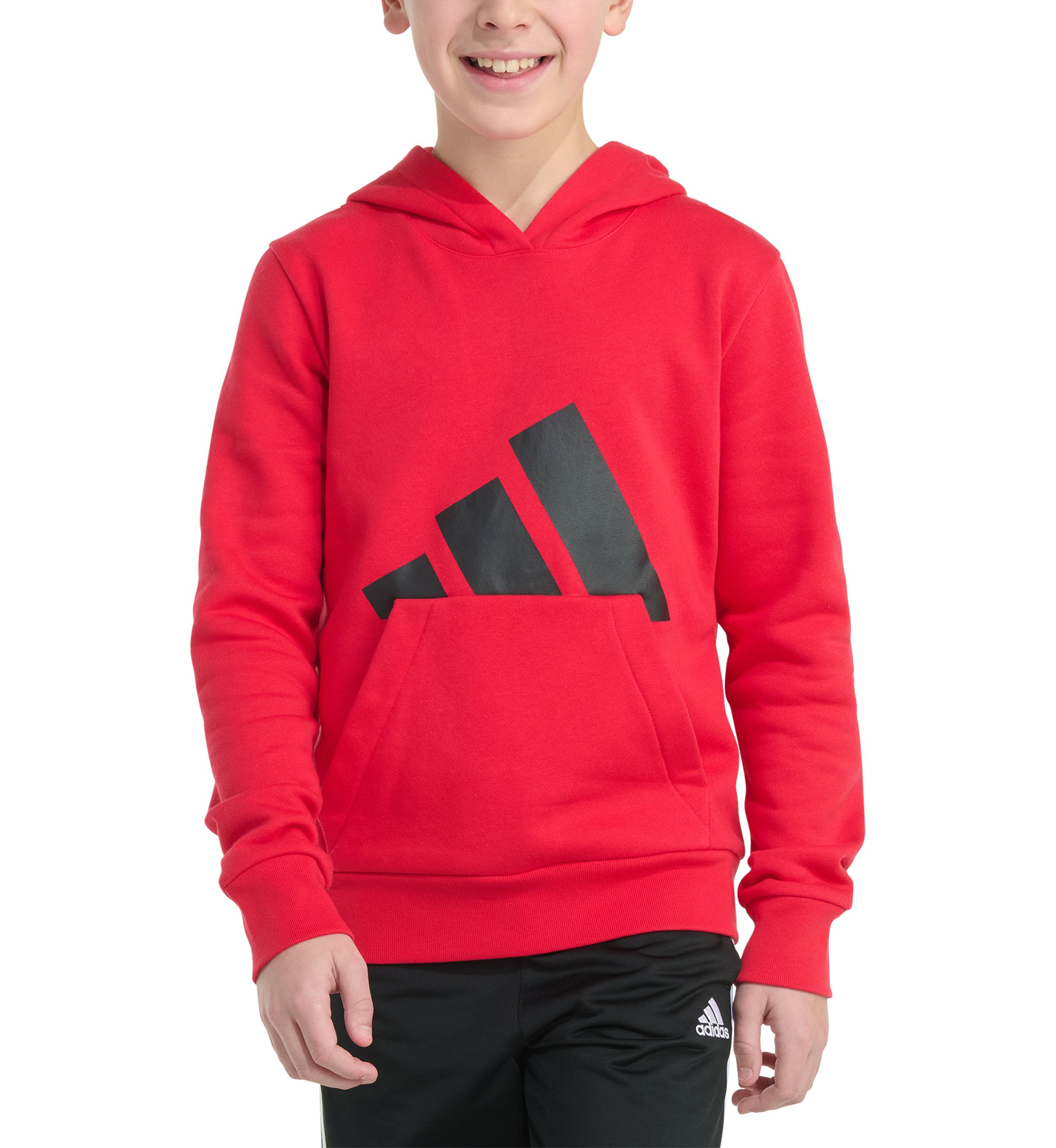 Boys 8-20 adidas Long Sleeve Essential Big Logo Fleece Pullover Hoodie