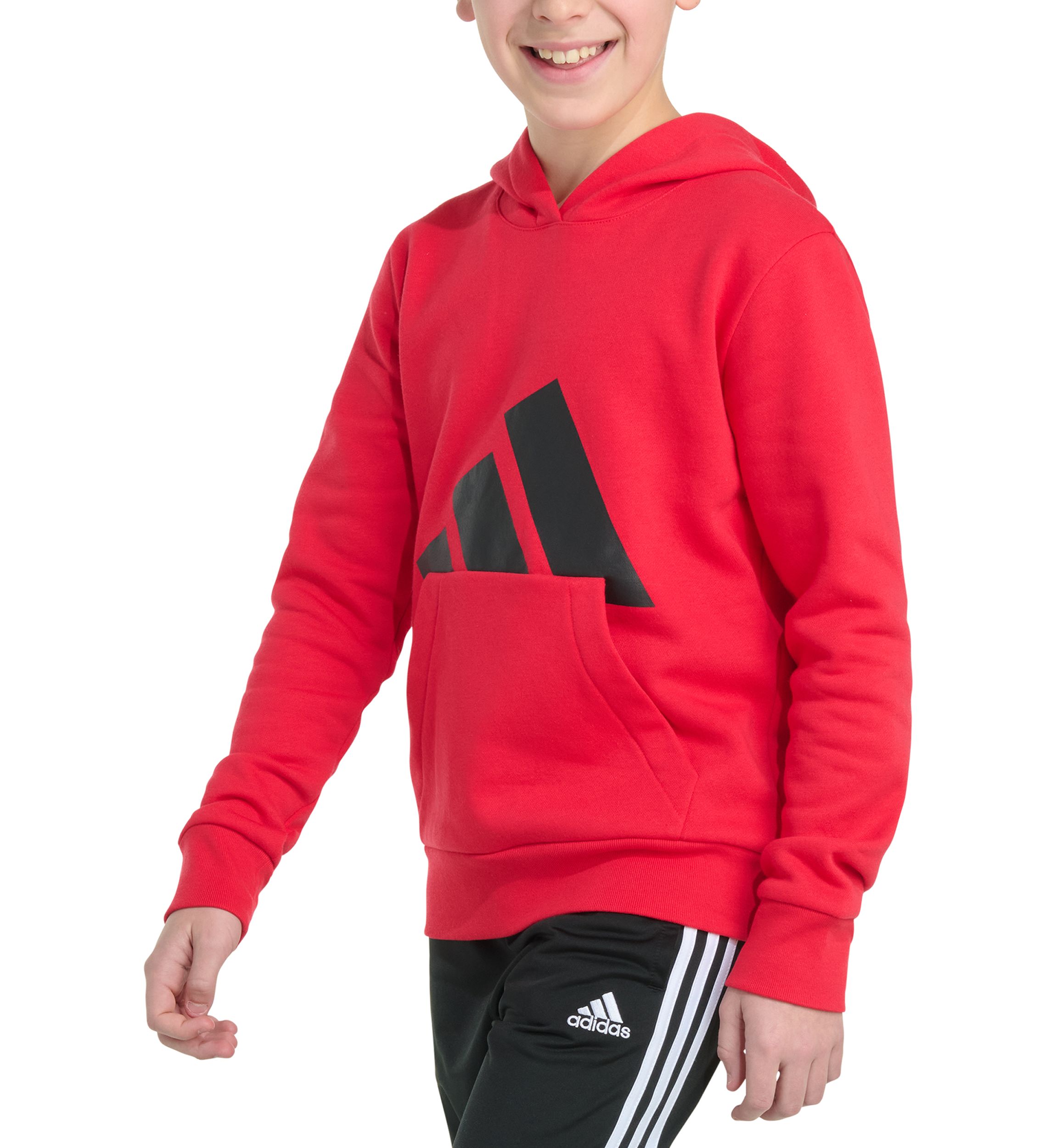Boys 8-20 adidas Long Sleeve Essential Big Logo Fleece Pullover Hoodie