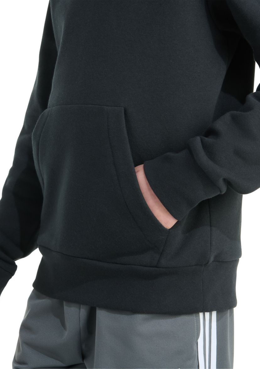 Boys 8-20 Long Sleeve Essential Linear Embroidered Fleece Pullover Hoodie