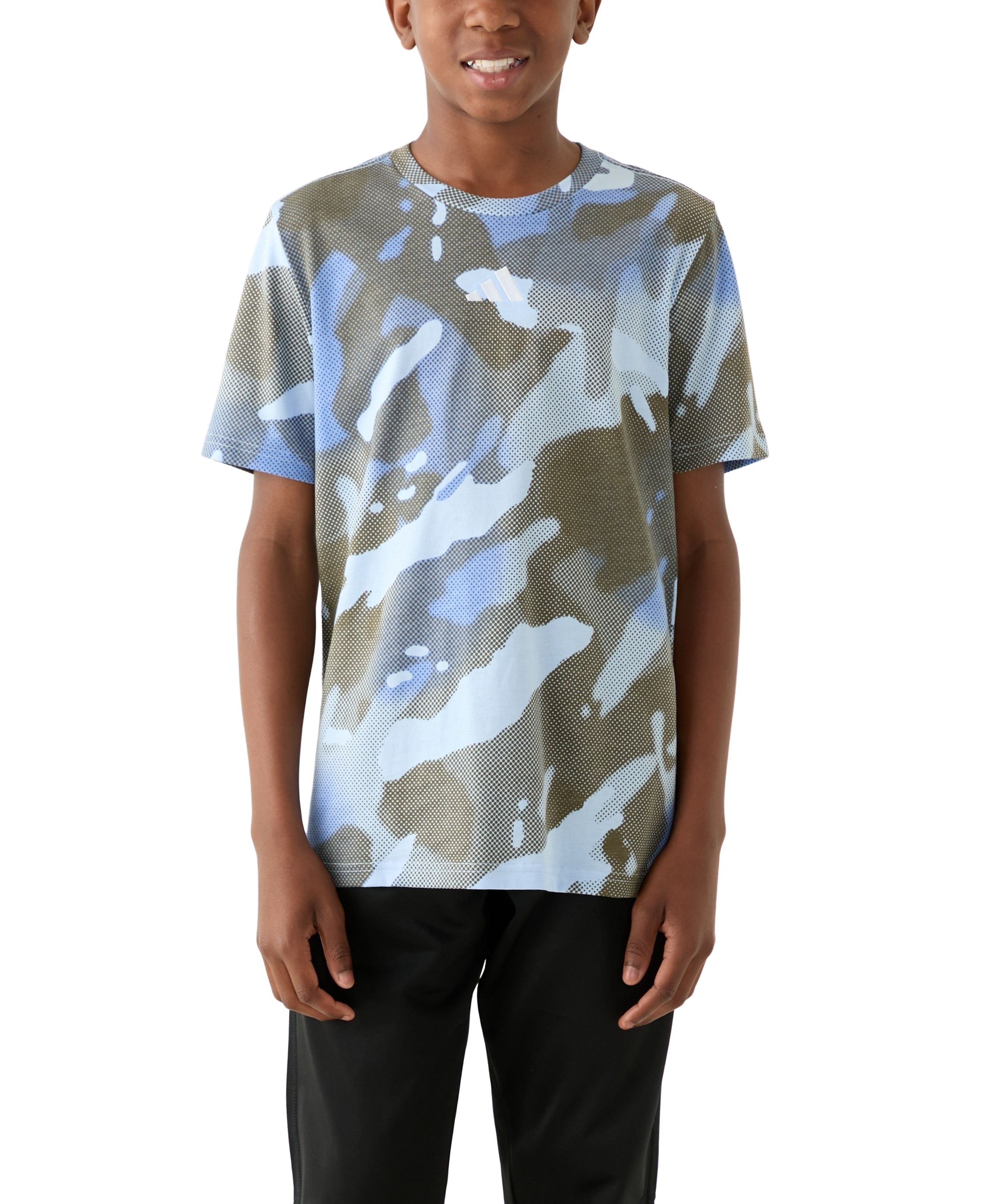 Boys 8-20 Allover Print Halftone Camo T-Shirt