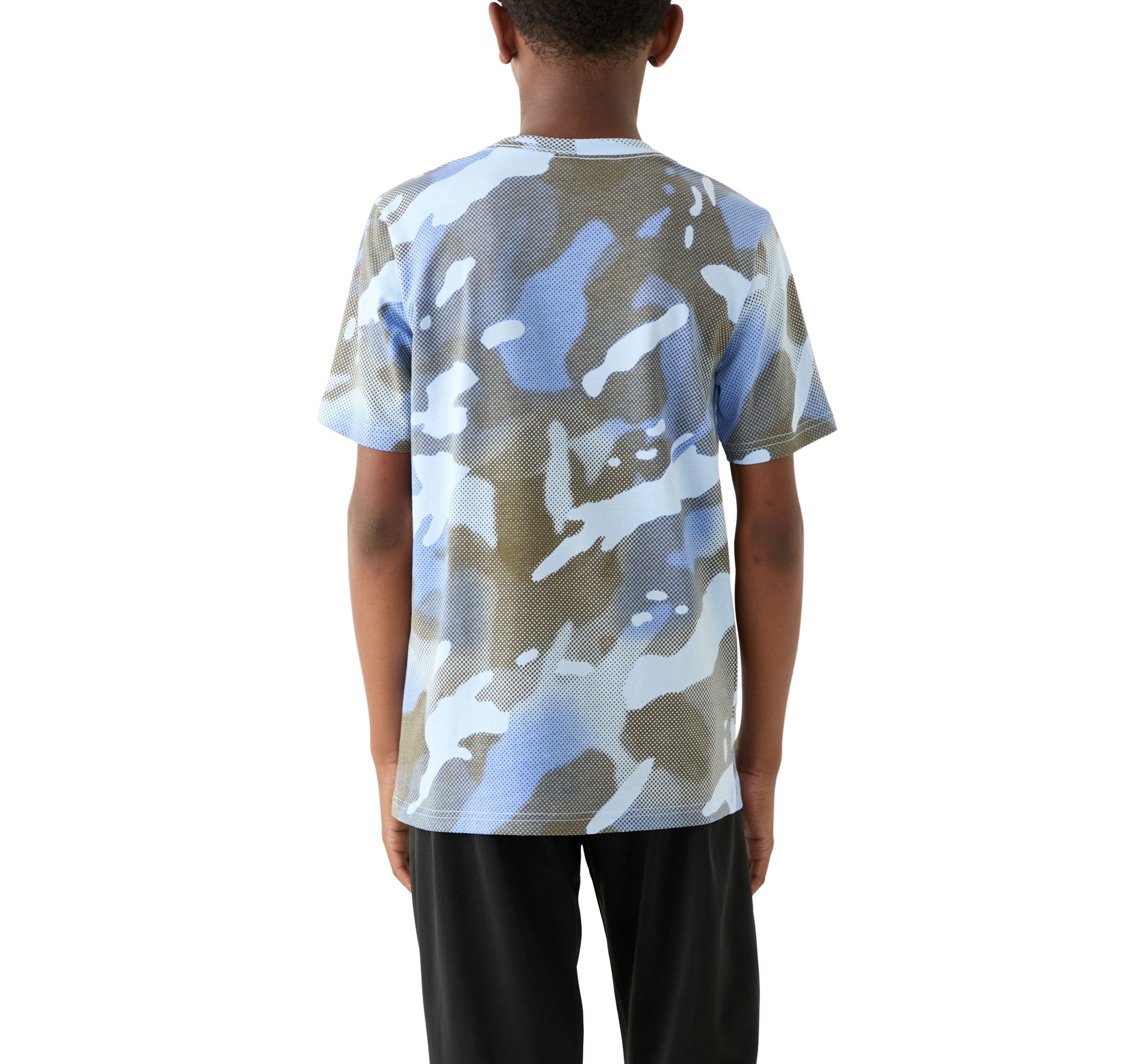 Boys 8-20 Allover Print Halftone Camo T-Shirt
