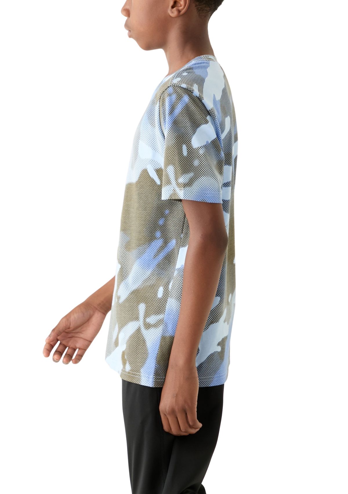 Boys 8-20 Allover Print Halftone Camo T-Shirt