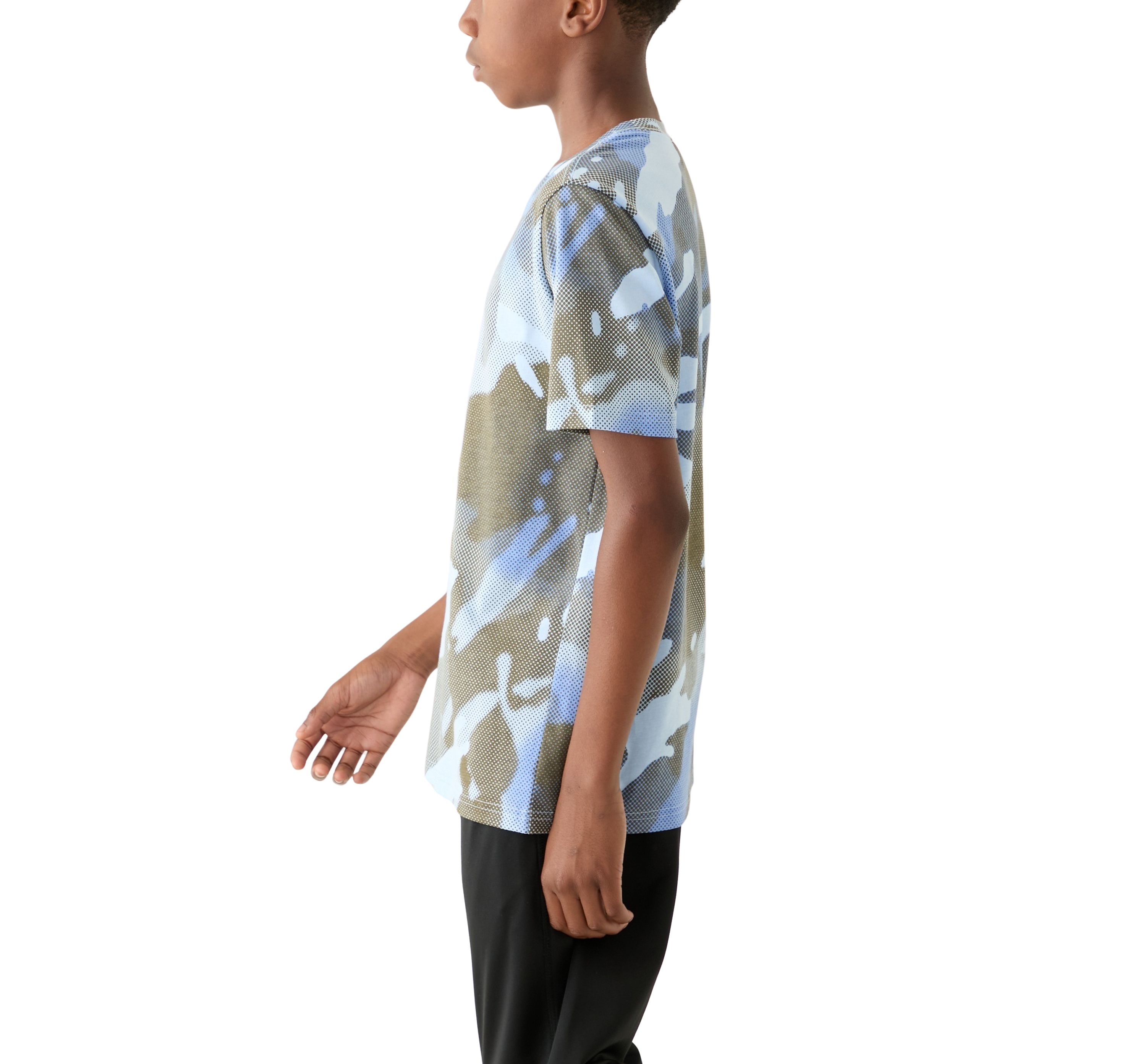 Boys 8-20 Allover Print Halftone Camo T-Shirt