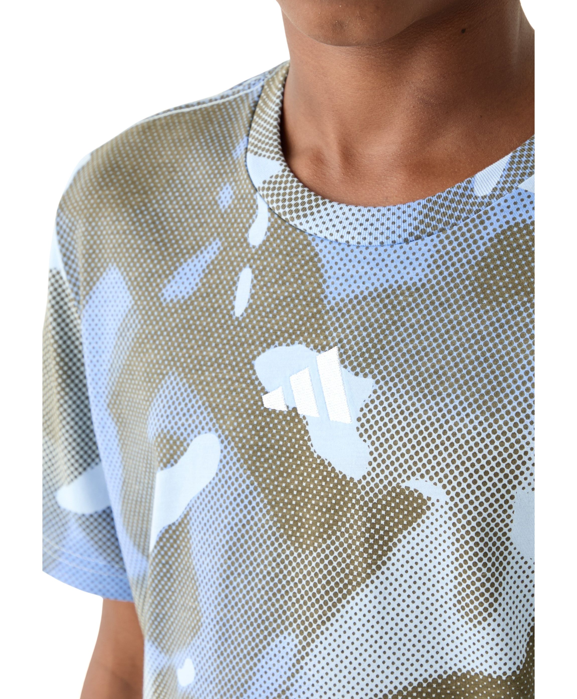 Boys 8-20 Allover Print Halftone Camo T-Shirt
