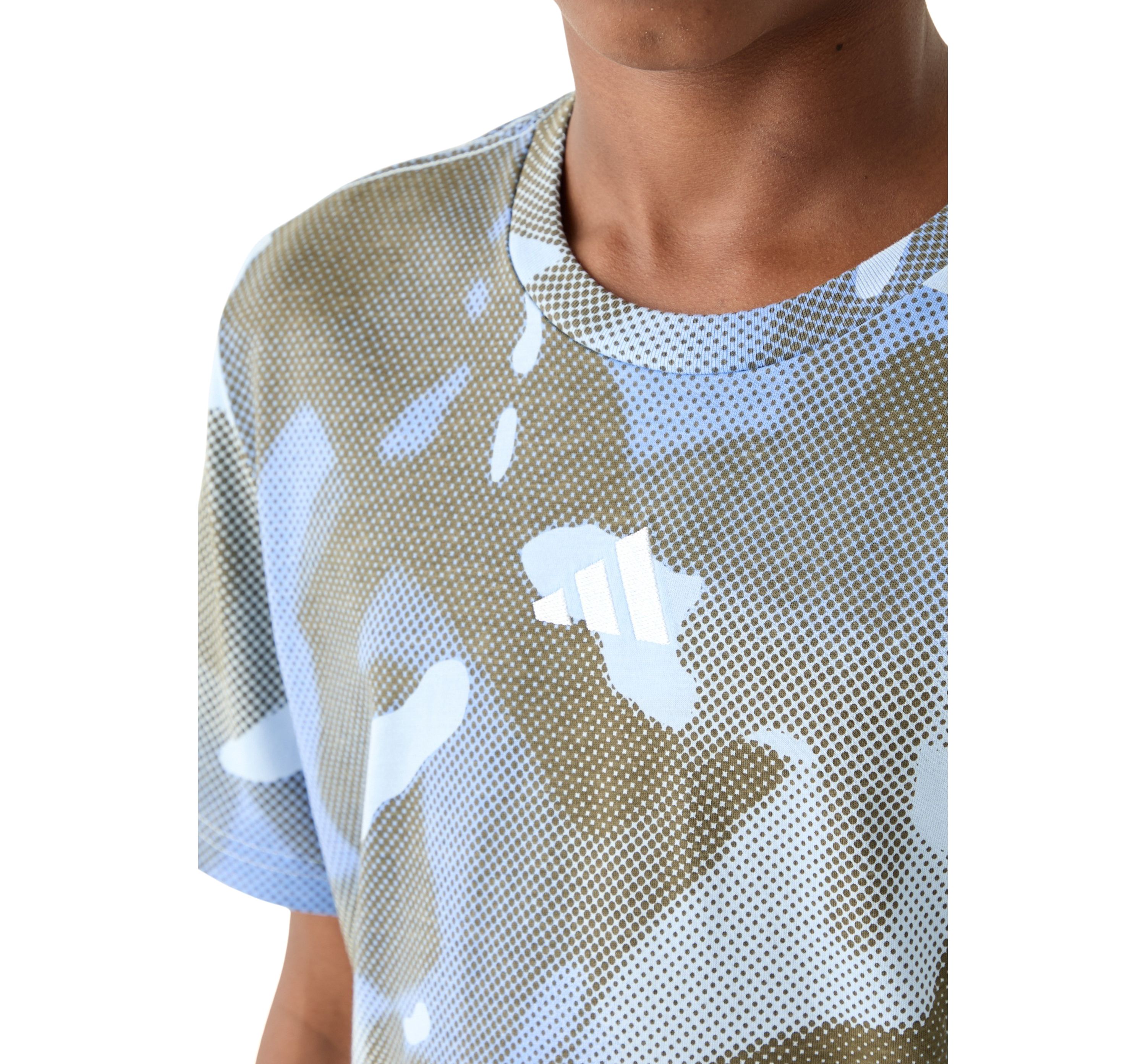 Boys 8-20 Allover Print Halftone Camo T-Shirt