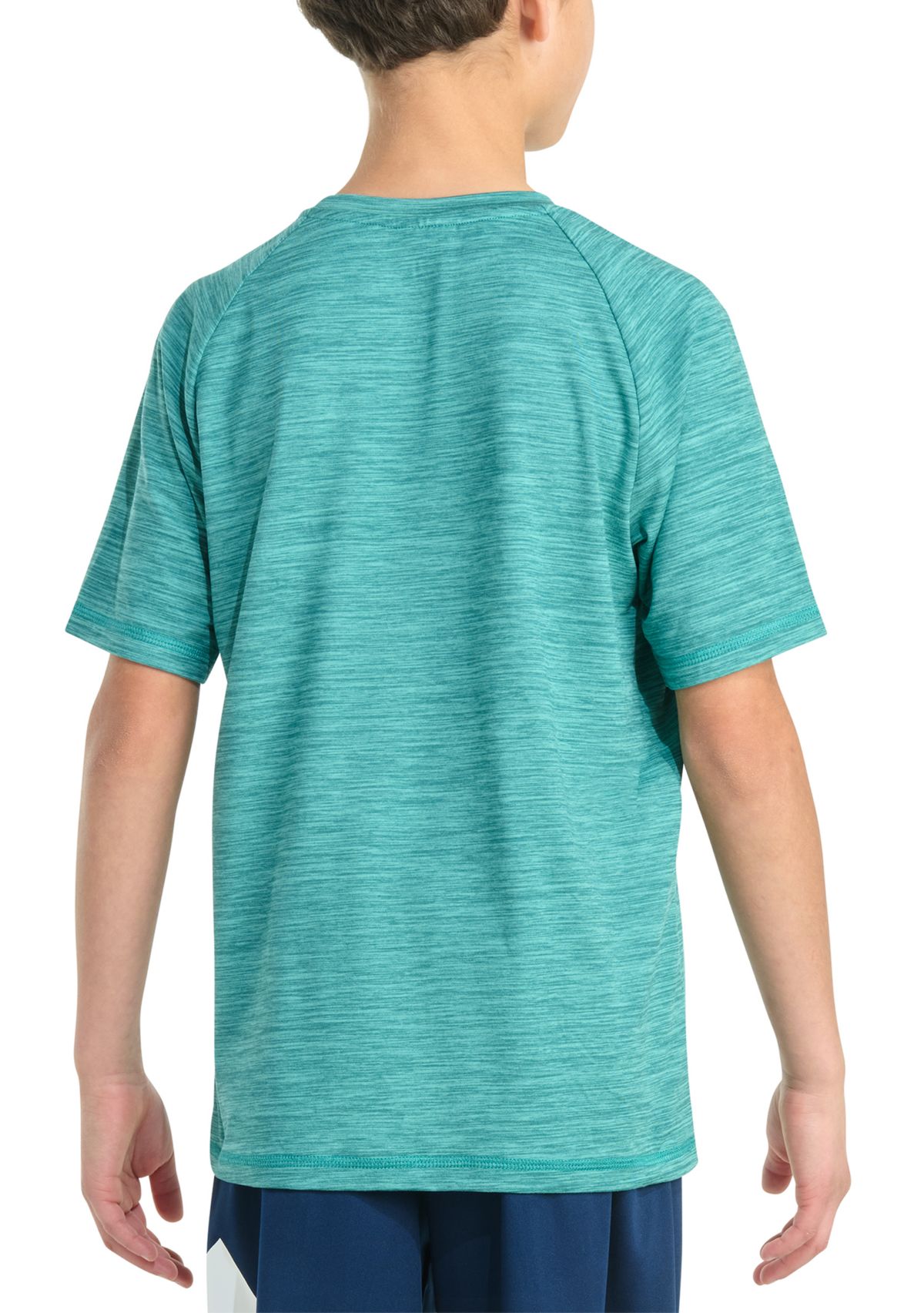 Boys 8-20 Short Sleeve Essential Polyester Mélange T-Shirt