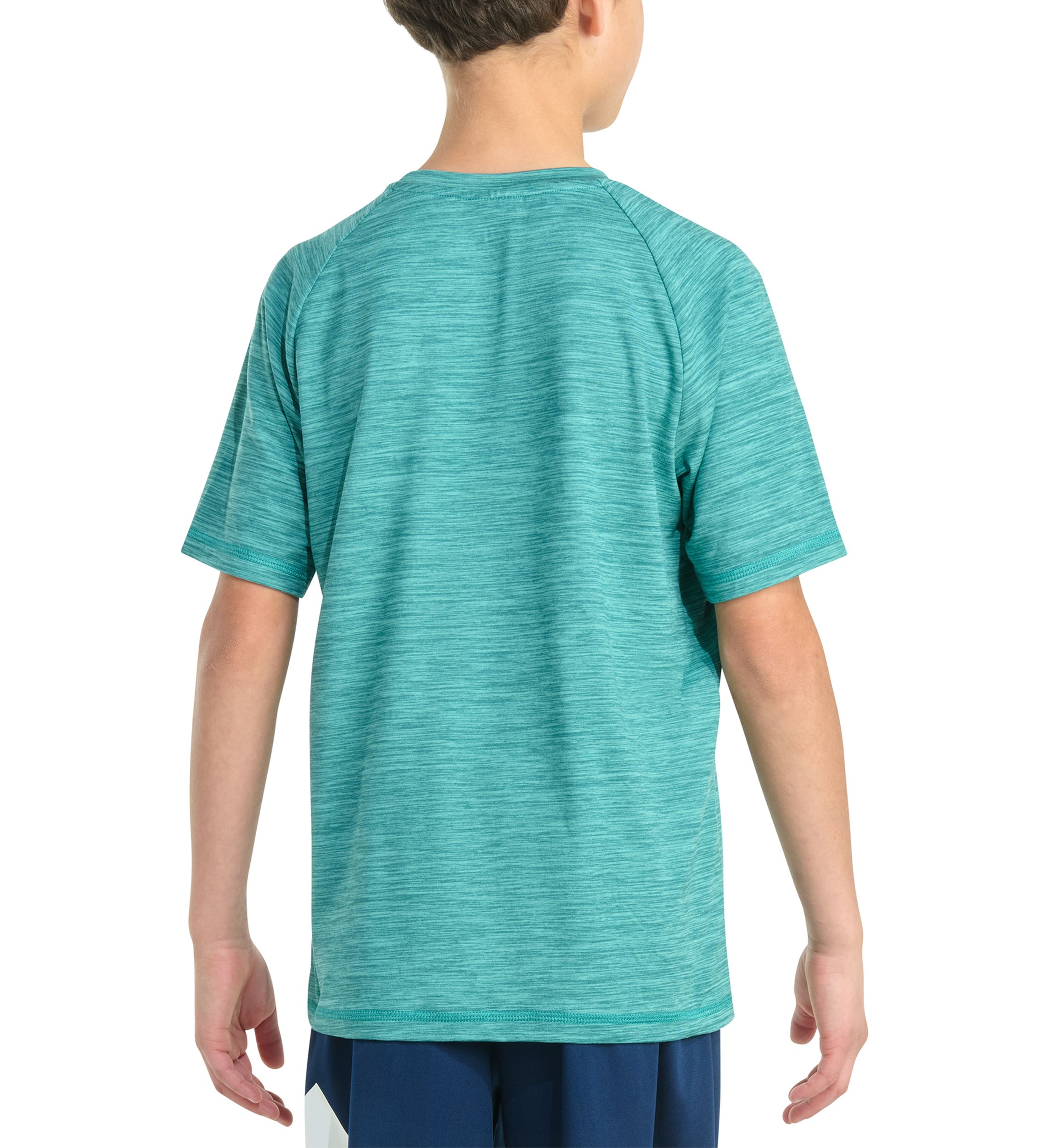 Boys 8-20 Short Sleeve Essential Polyester Mélange T-Shirt