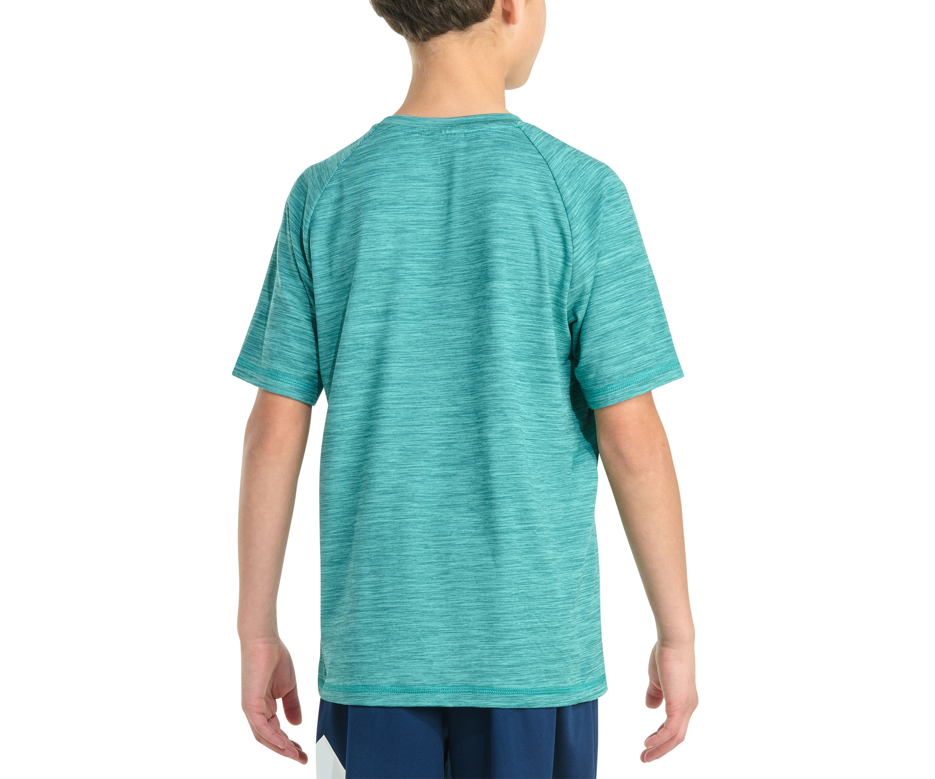 Boys 8-20 Short Sleeve Essential Polyester Mélange T-Shirt