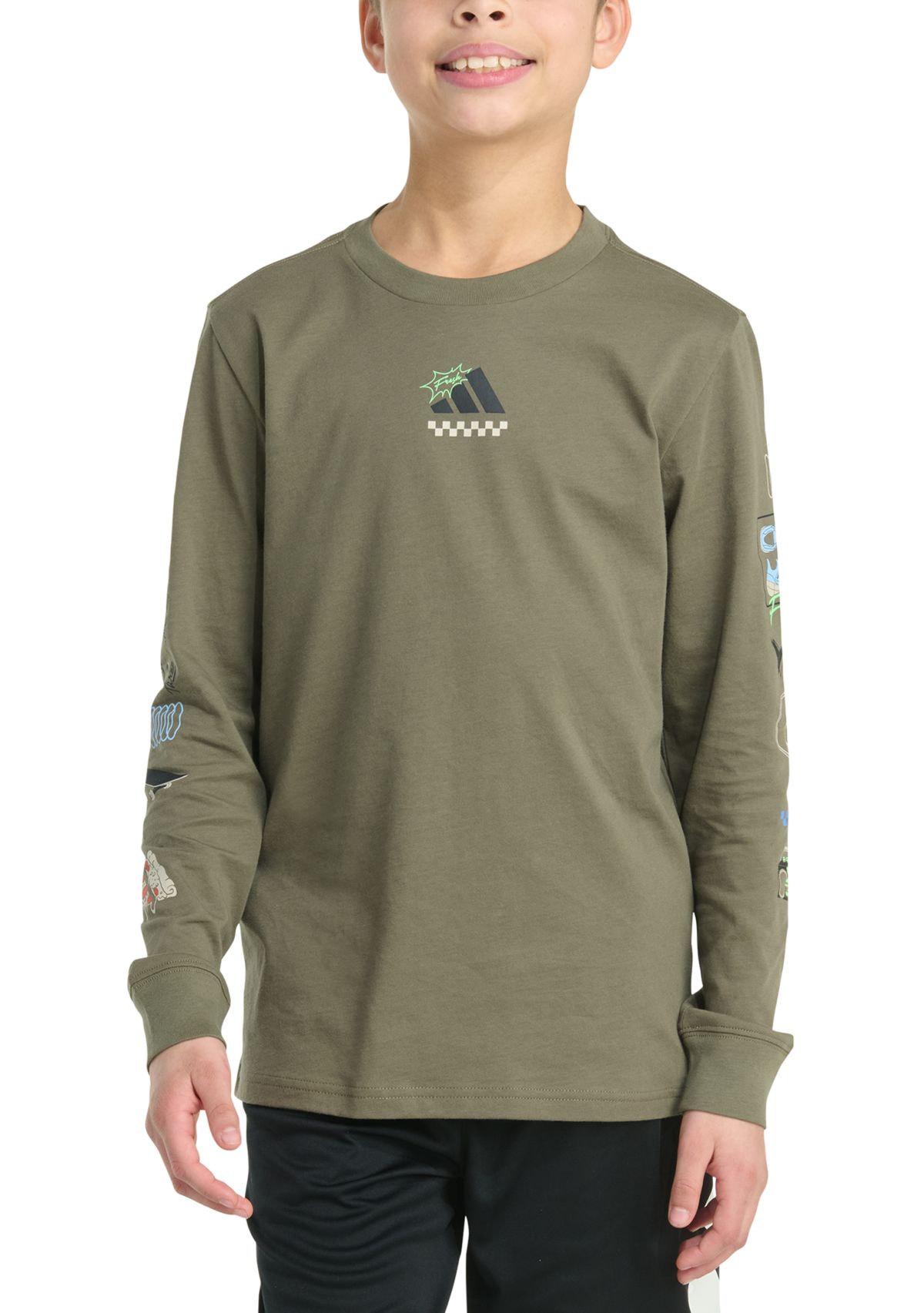 Boys 8-20 Long Sleeve "Play Your Way" T-Shirt (Extended Size)