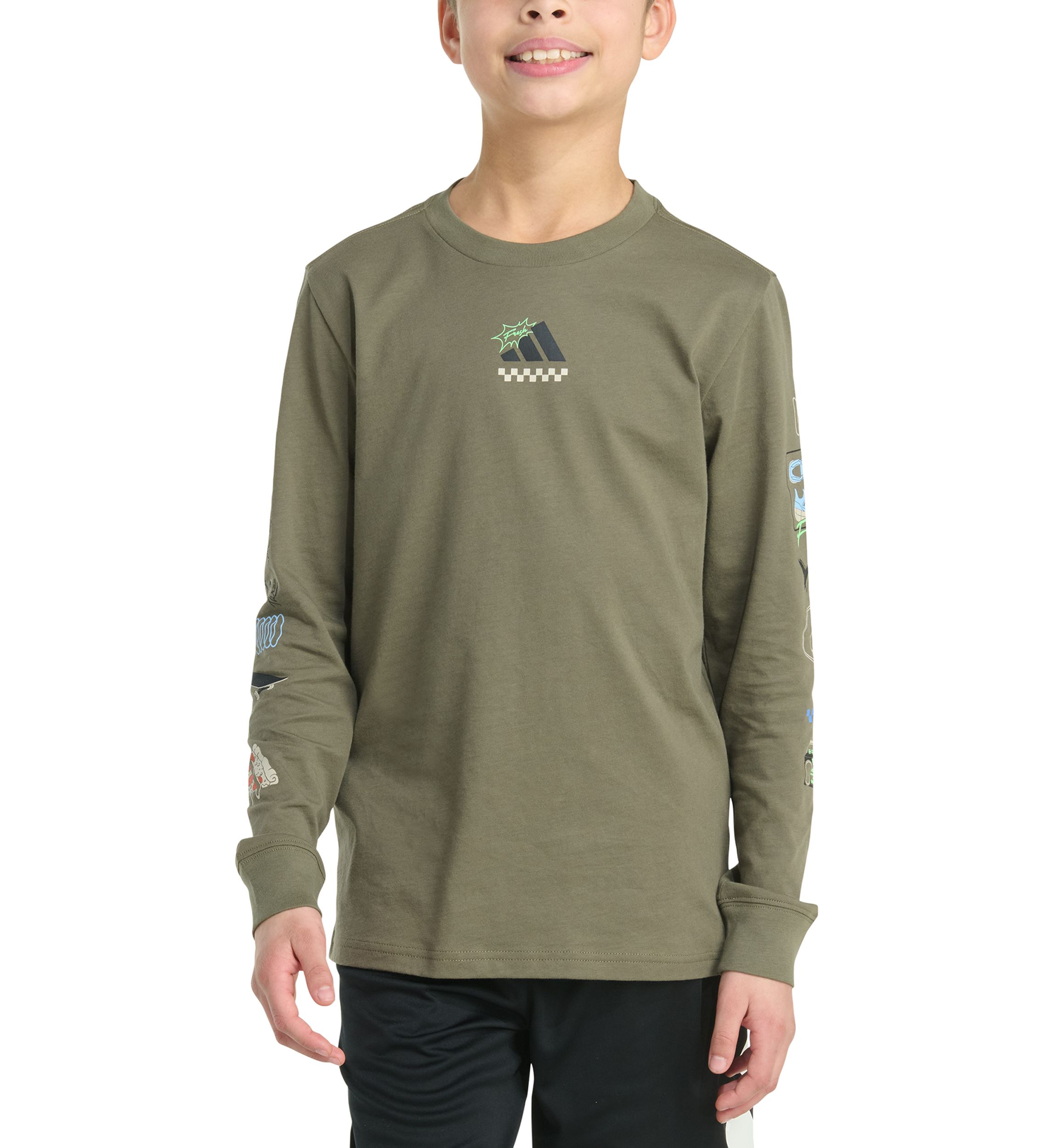 Boys 8-20 Long Sleeve "Play Your Way" T-Shirt (Extended Size)