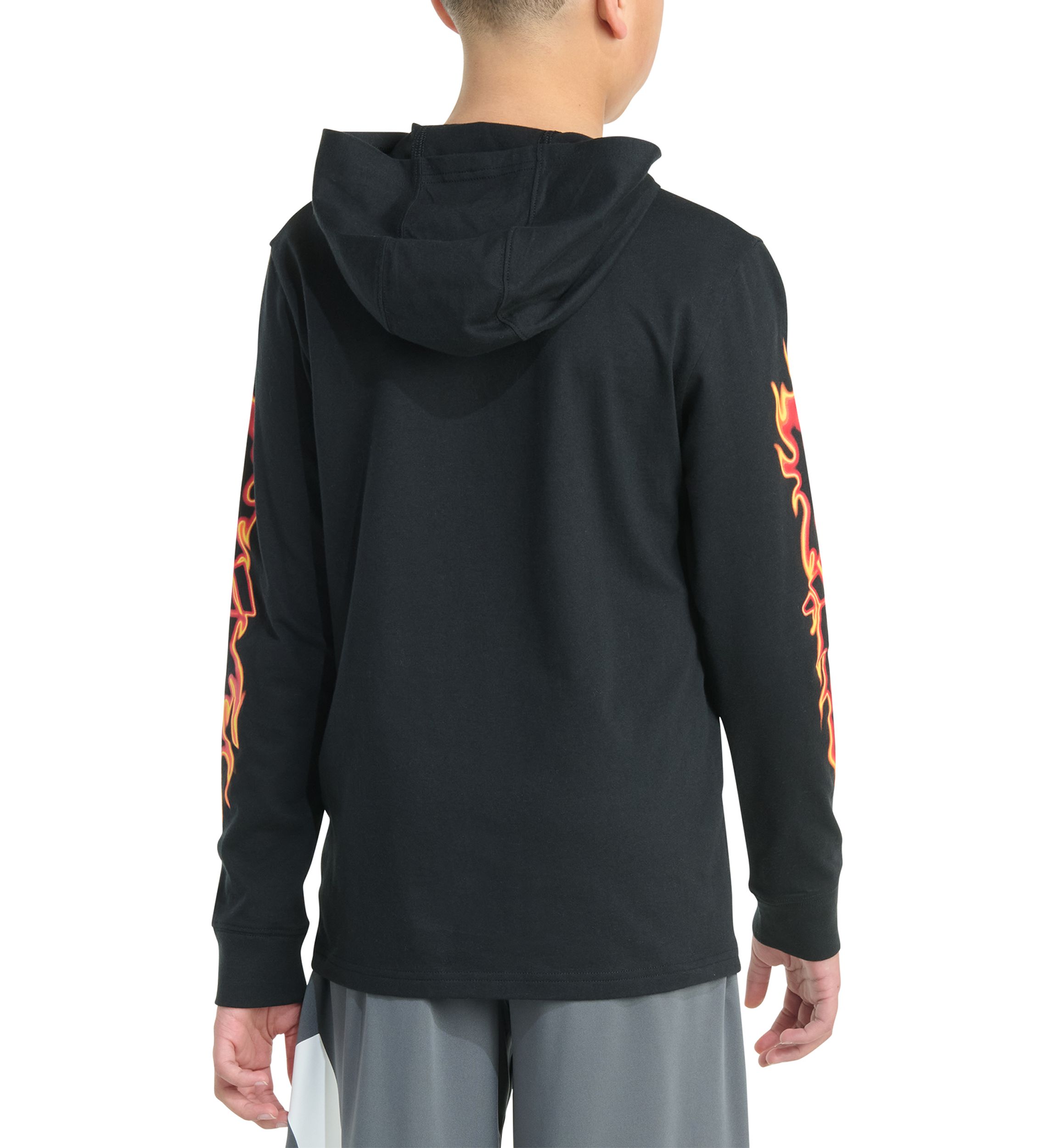 Boys 8-20 Long Sleeve Hooded Flame T-Shirt