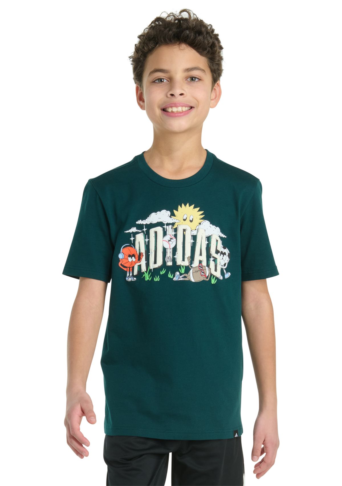Boys 8-20 Short Sleeve Multi-Sport Doodle Graphic T-Shirt