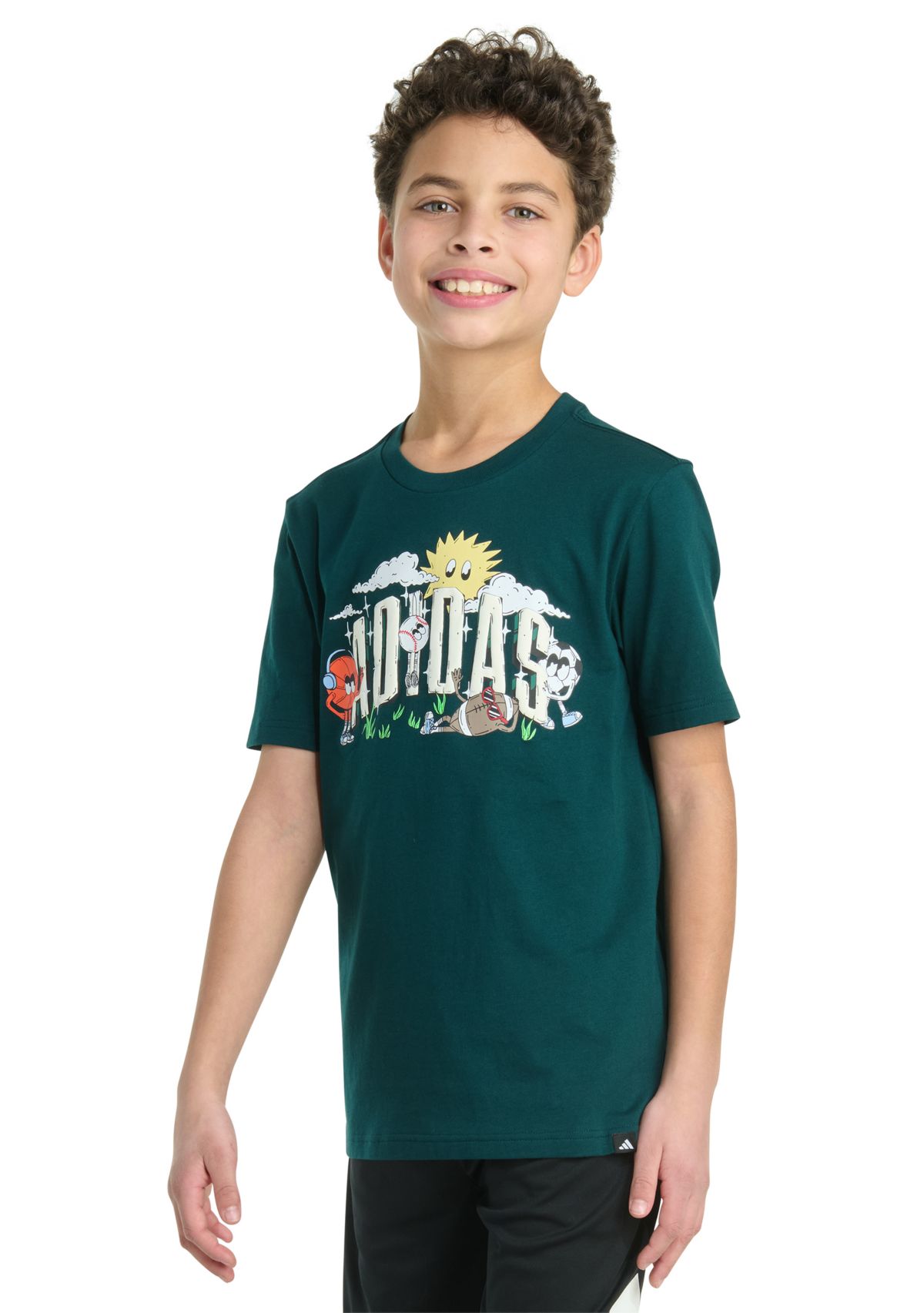 Boys 8-20 Short Sleeve Multi-Sport Doodle Graphic T-Shirt