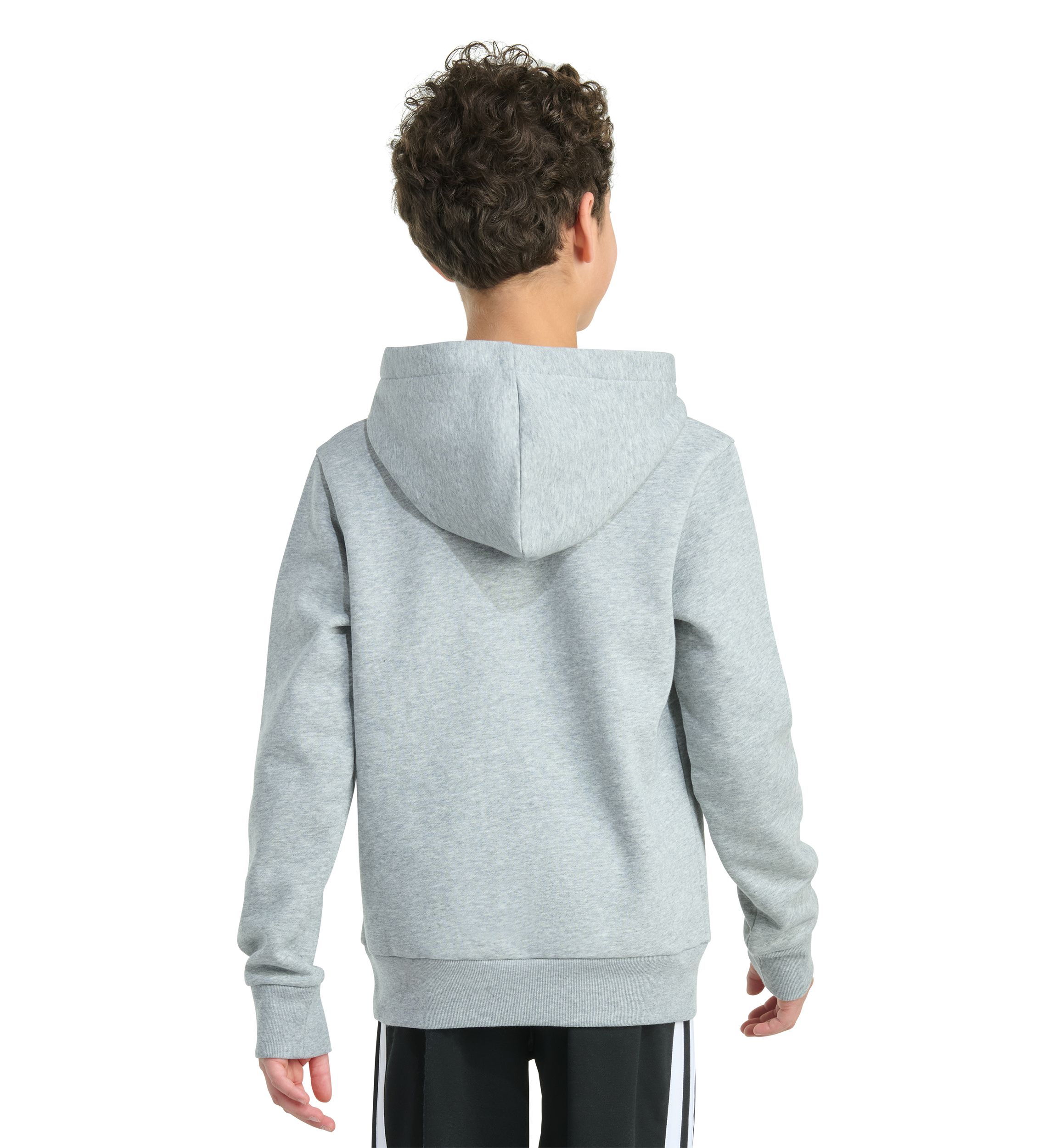 Boys 8-20 Long Sleeve Hooded Graphic Heather Fleece Pullover - Extended Size