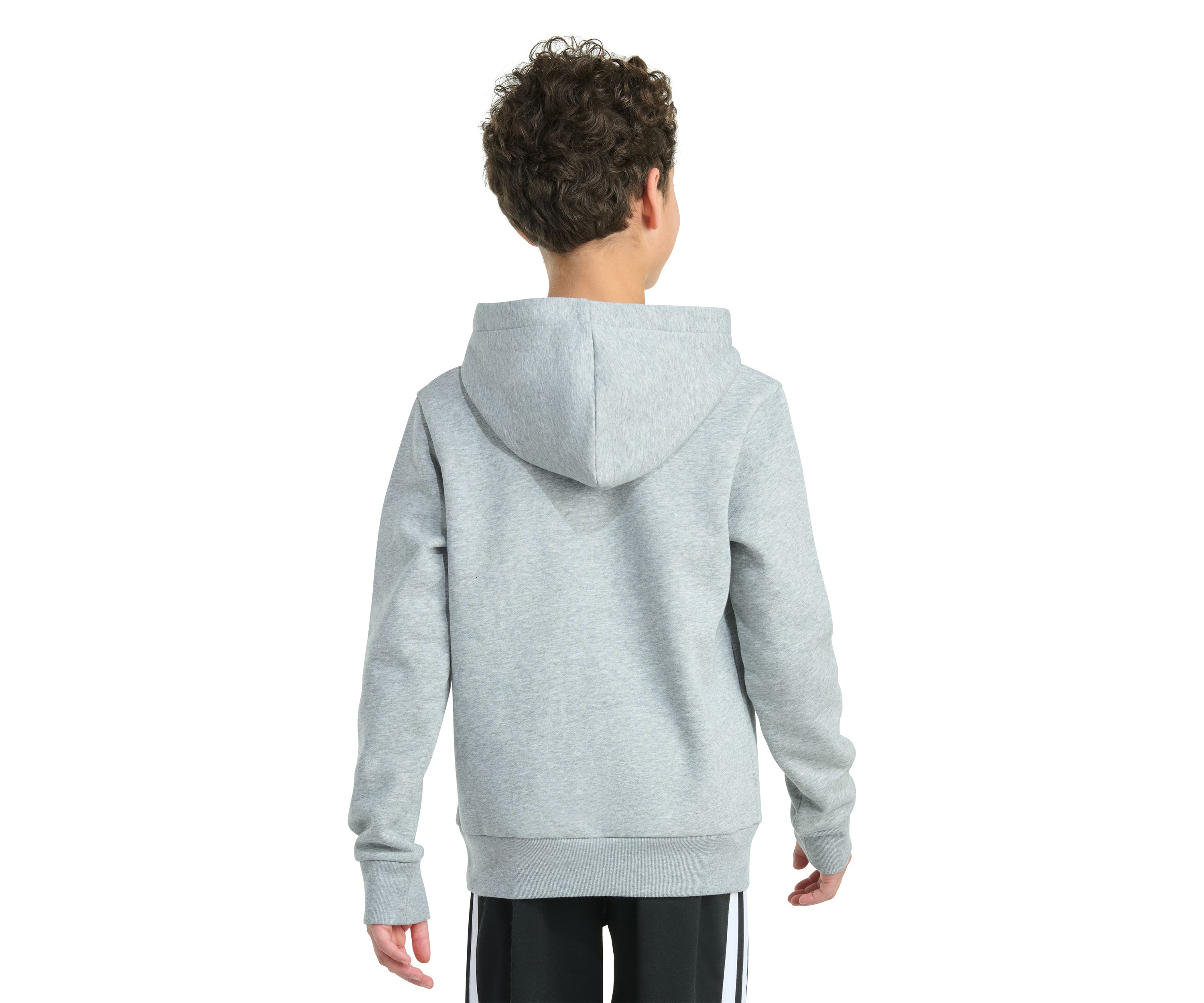 Boys 8-20 Long Sleeve Hooded Graphic Heather Fleece Pullover - Extended Size