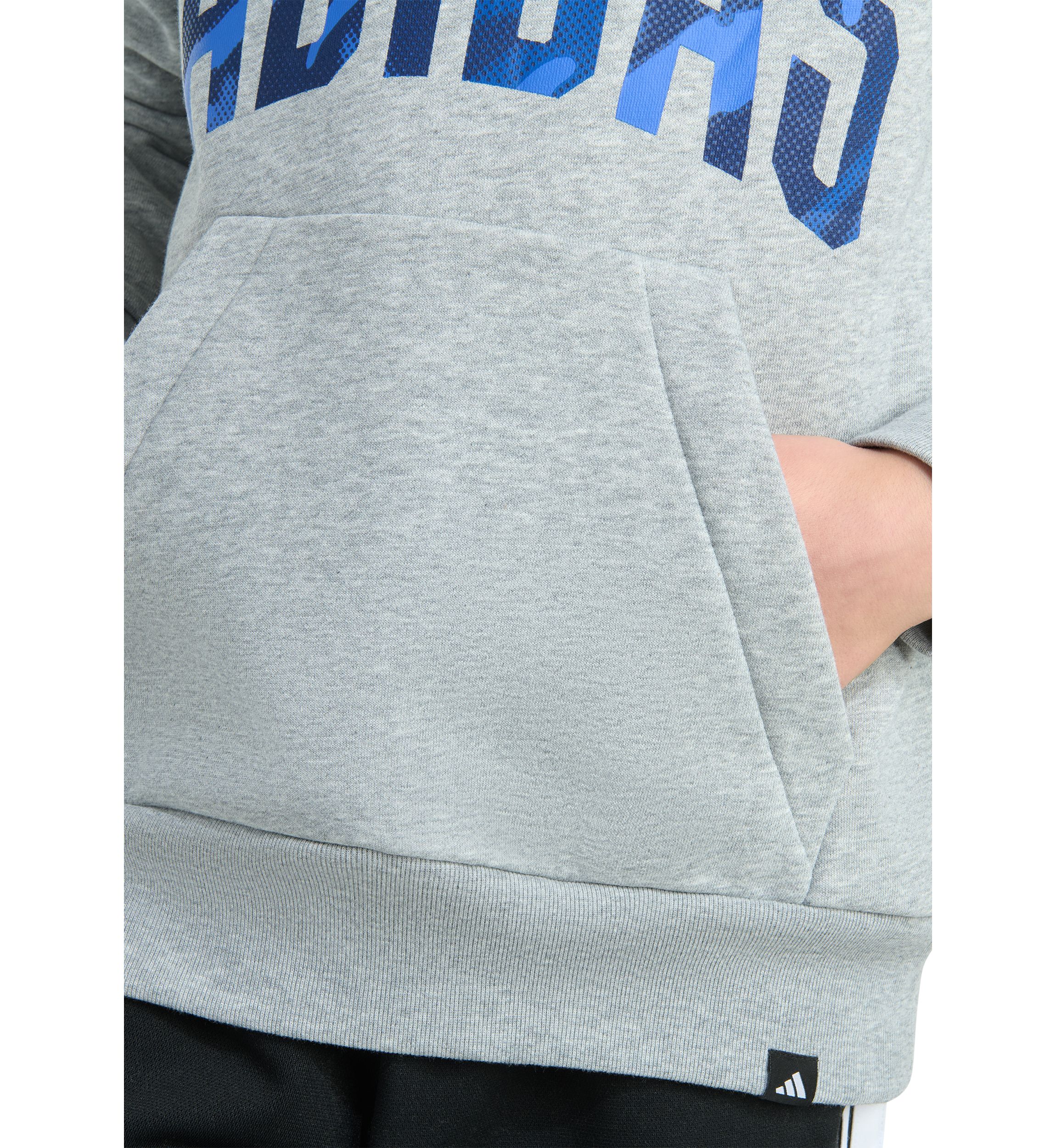 Boys 8-20 Long Sleeve Hooded Graphic Heather Fleece Pullover - Extended Size