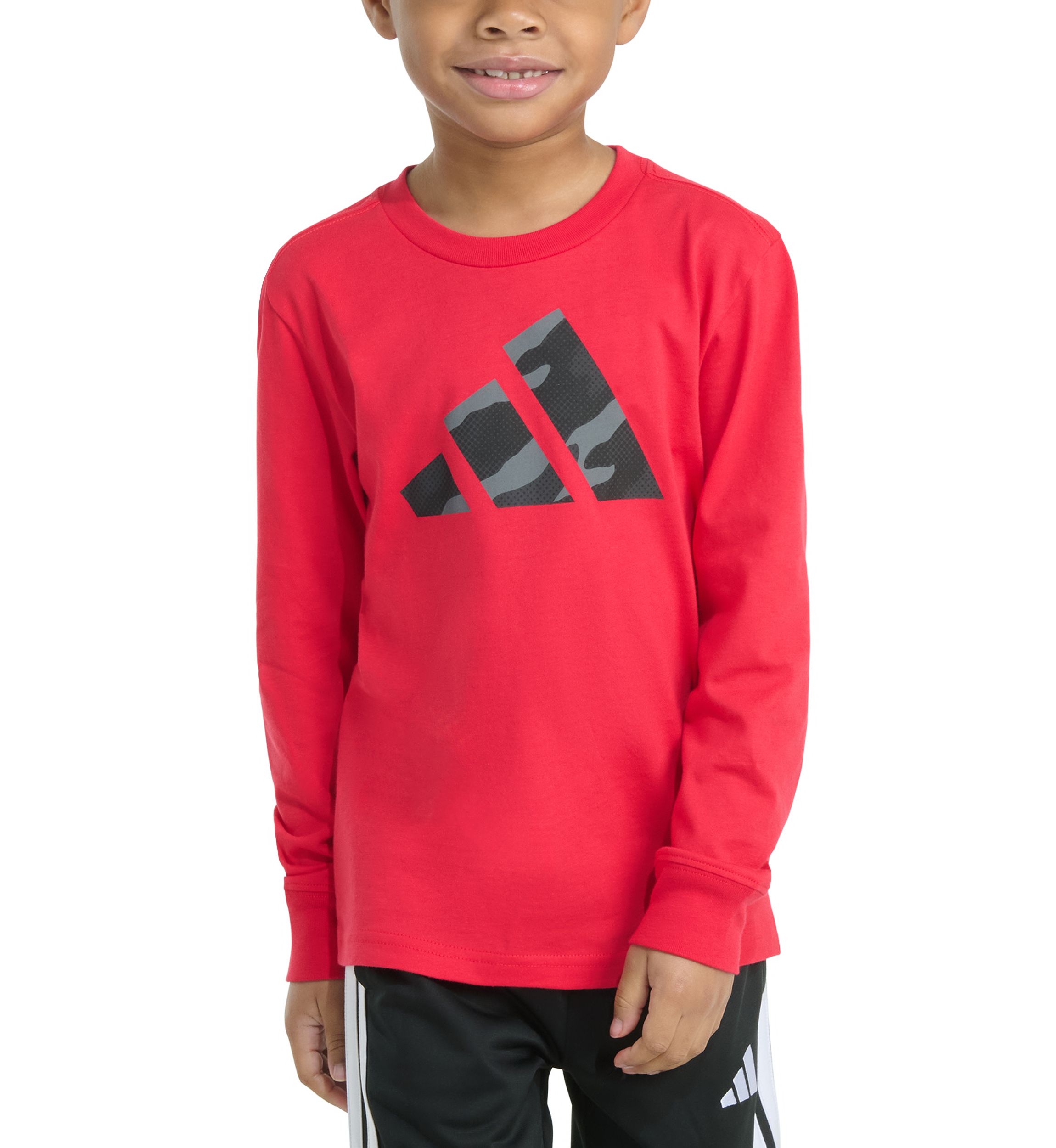 Boys 4-7 Long Sleeve Halftone Camo Logo T-Shirt
