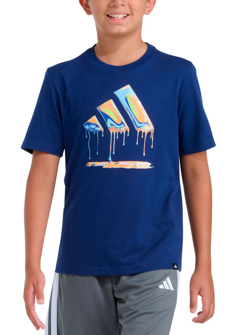 adidas Boys 8-20 Short Sleeve Chrome Dip Logo T-Shirt | Belk