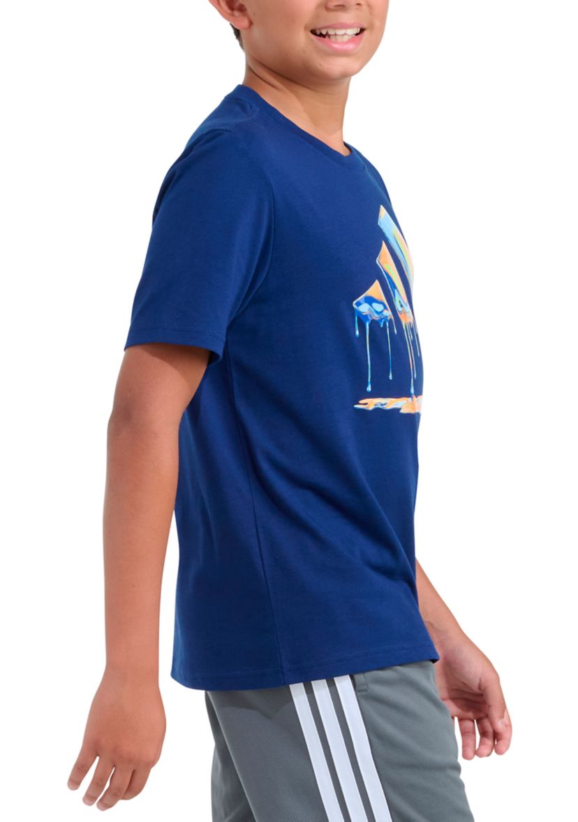 adidas Boys 8-20 Short Sleeve Chrome Dip Logo T-Shirt | Belk