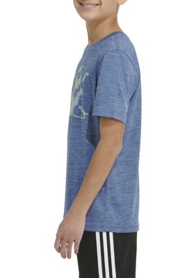 Boys 8-20 AEROREADY® Camo Logo Polyester Mélange Graphic T-Shirt