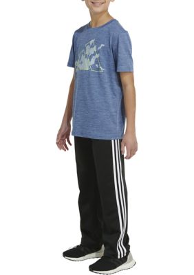 Boys 8-20 AEROREADY® Camo Logo Polyester Mélange Graphic T-Shirt