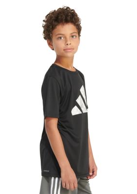 Boys 8-20 Short Sleeve Pebble Camo Logo Polyester T-Shirt