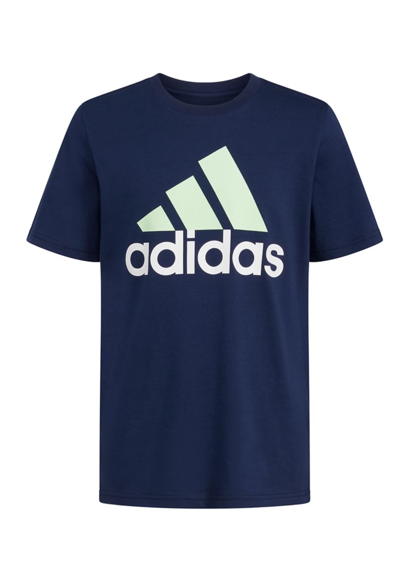 Boys 8-20 Short Sleeve 2 Color Logo T-Shirt