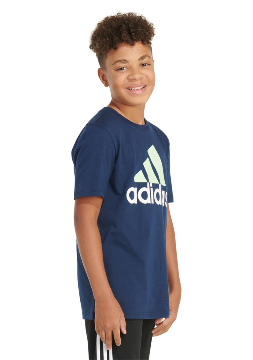 Boys 8-20 Short Sleeve 2 Color Logo T-Shirt