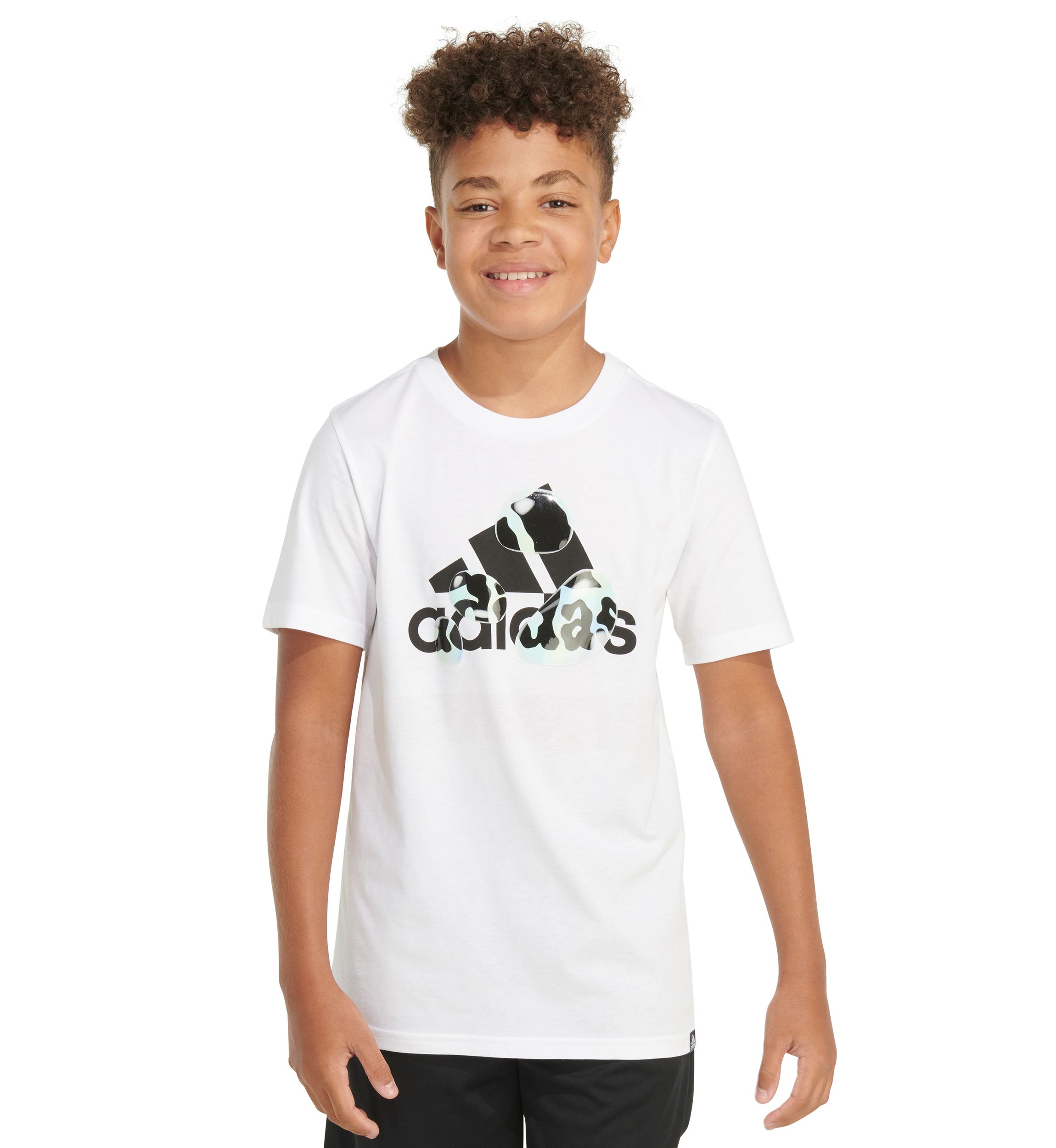 Boys 8-20 Short Sleeve Logo Bubble T-Shirt