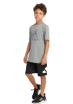 Boys 8-20 Short Sleeve Terrazzo Logo Heather T-Shirt