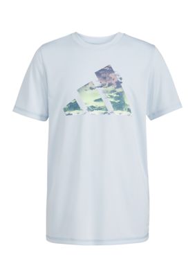 Boys 8-20 AEROREADY® Short Sleeve Cloud Logo Polyester T-Shirt