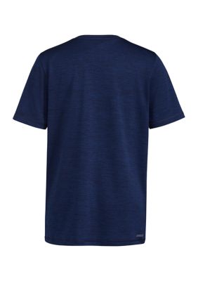 Boys 8-20 AEROREADY® Short Sleeve Polyester Mélange Logo T-Shirt