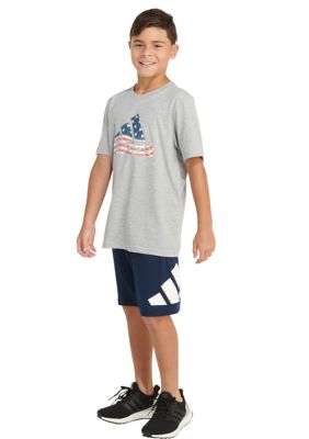 Boys 8-20 USA Heather Graphic T-Shirt