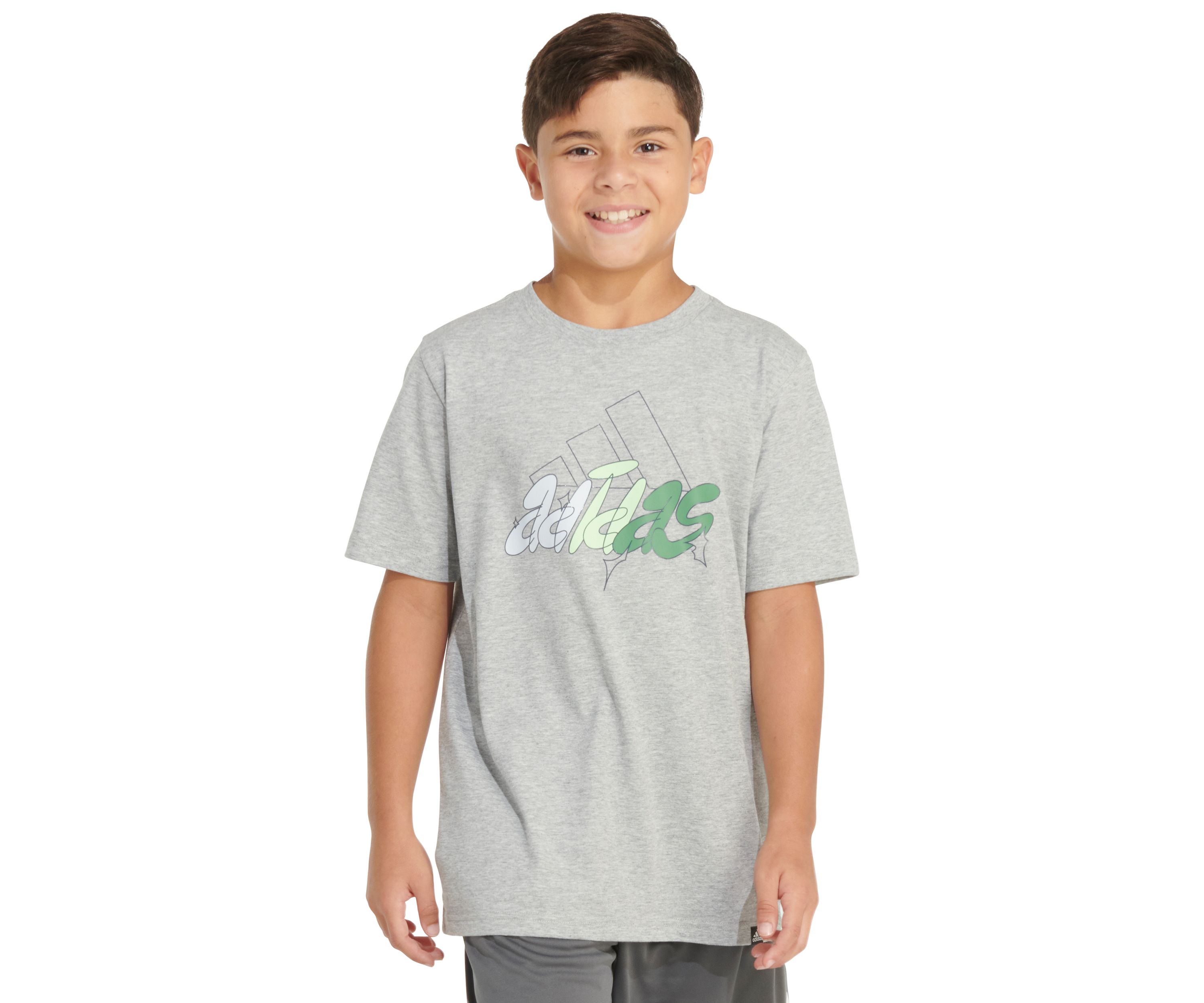Boys 4-7 Short Sleeve Illustrated Sportswear Logo Heather T-Shirt