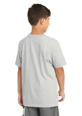 Boys 8-20 Short Sleeve Illustrated Sportswear Logo Heather T-Shirt