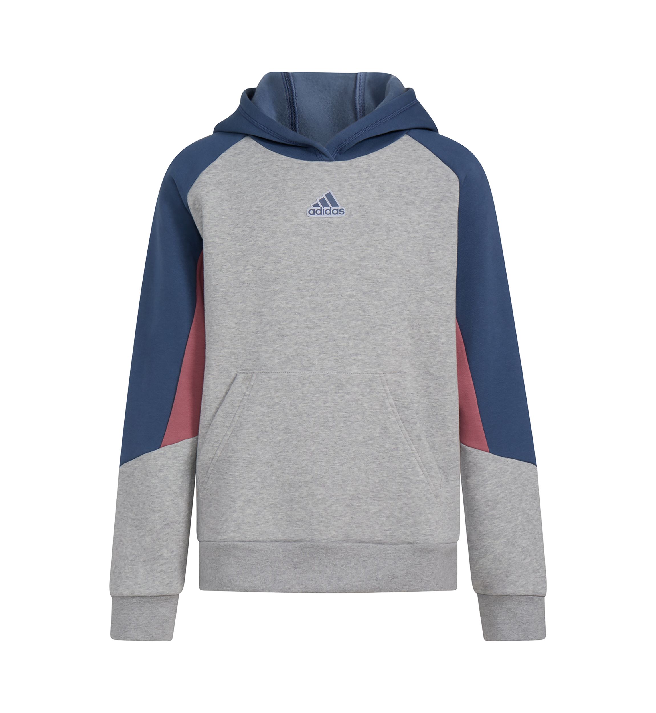 Boys 8-20 Long Sleeve Color Block Hooded Pullover (Extended Size)