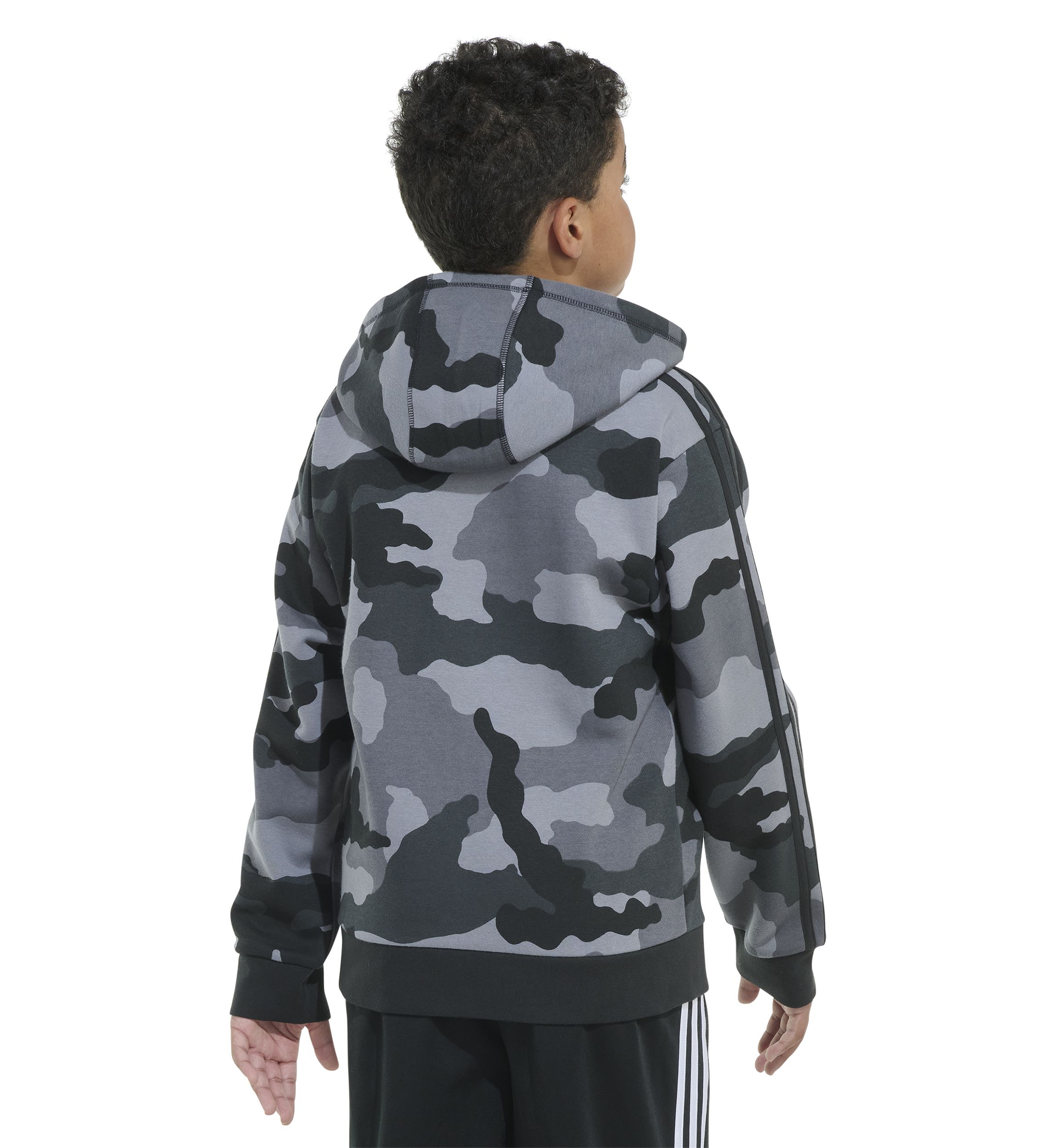 Boys 8-20 Long Sleeve France Camo Printed Pullover Hoodie - Extended Sizing