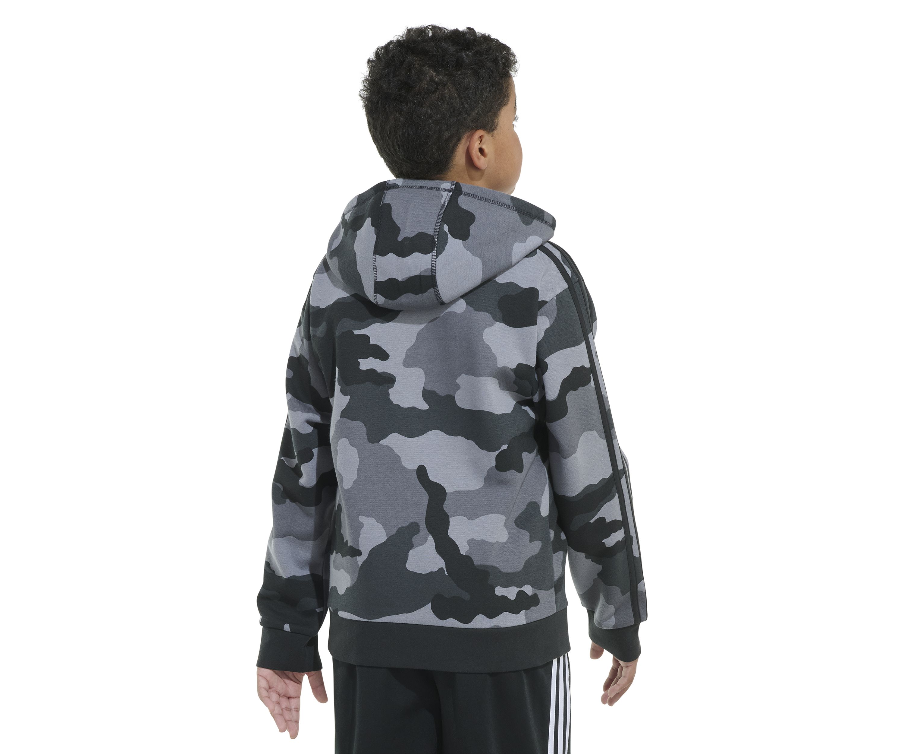 Boys 8-20 Long Sleeve France Camo Printed Pullover Hoodie - Extended Sizing
