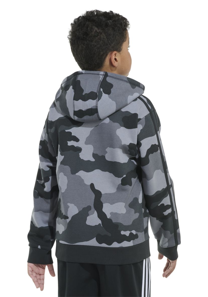 Boys 8-20 Long Sleeve France Camo Printed Pullover Hoodie - Extended Sizing