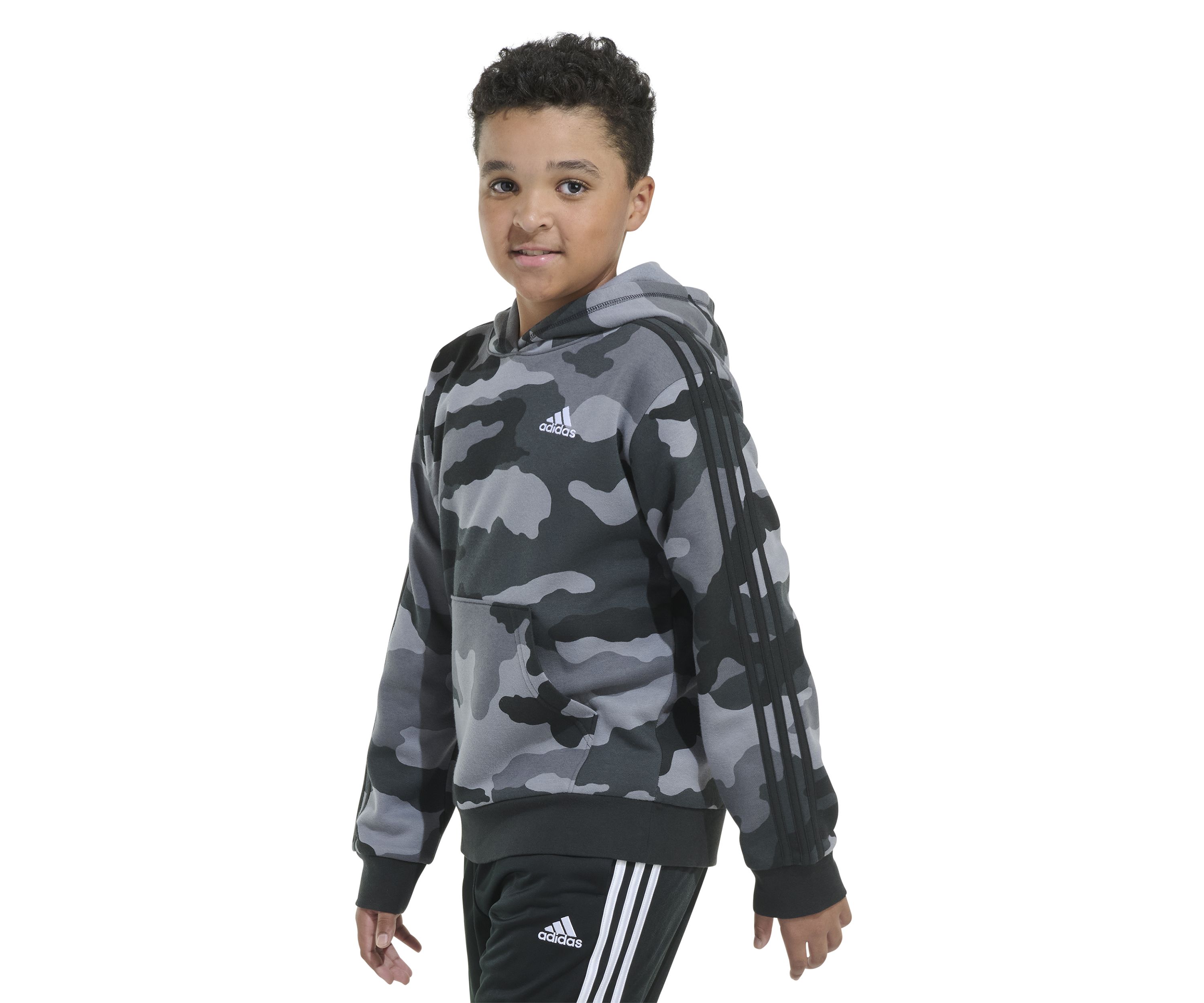 Boys 8-20 Long Sleeve France Camo Printed Pullover Hoodie - Extended Sizing