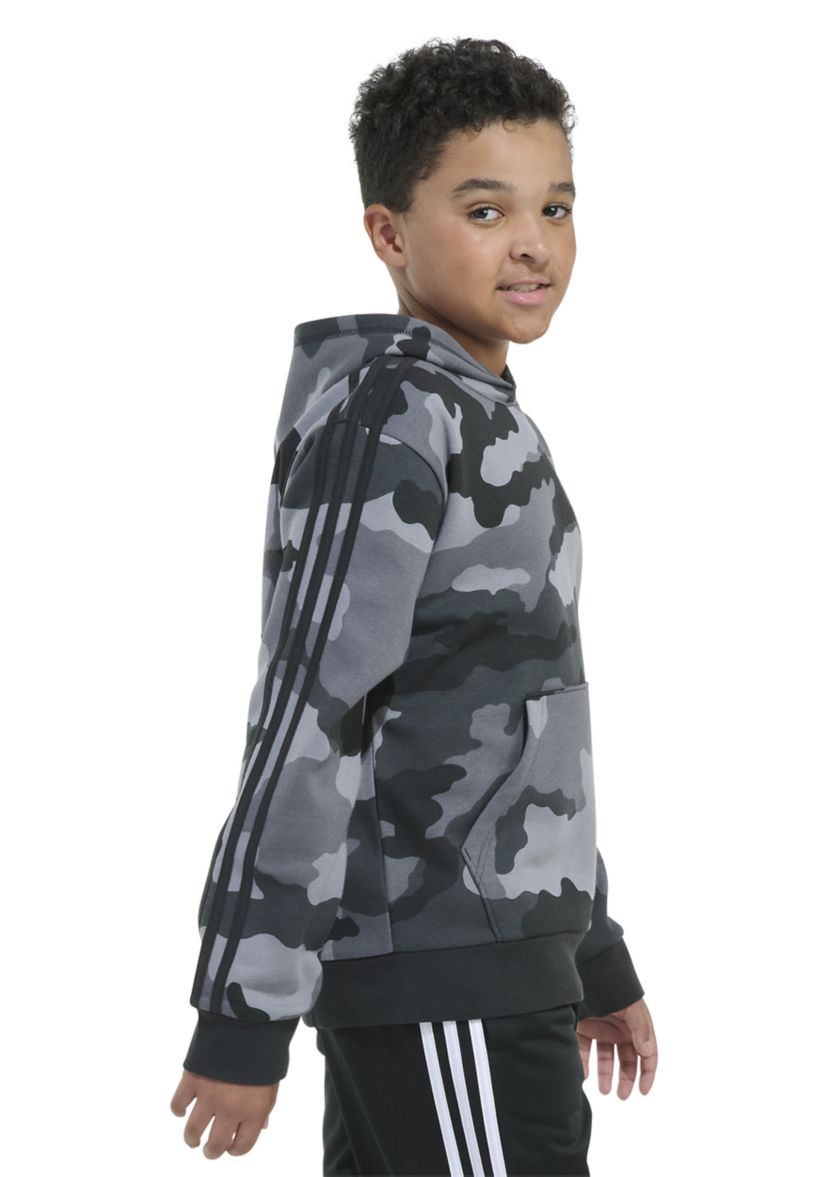 Boys 8-20 Long Sleeve France Camo Printed Pullover Hoodie - Extended Sizing
