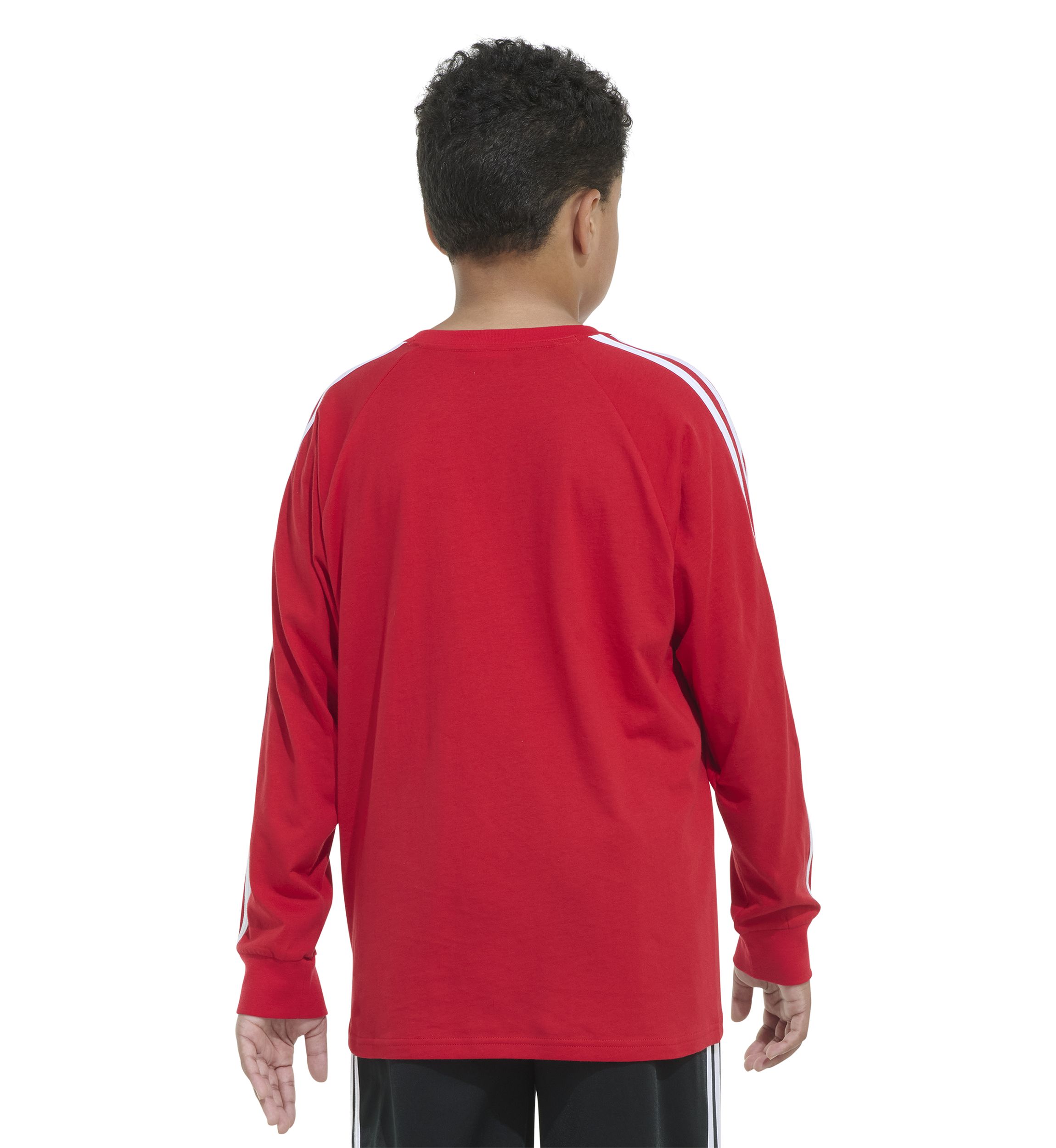 Boys 8-20 3 Stripe Raglan T-Shirt - Extended Sizing