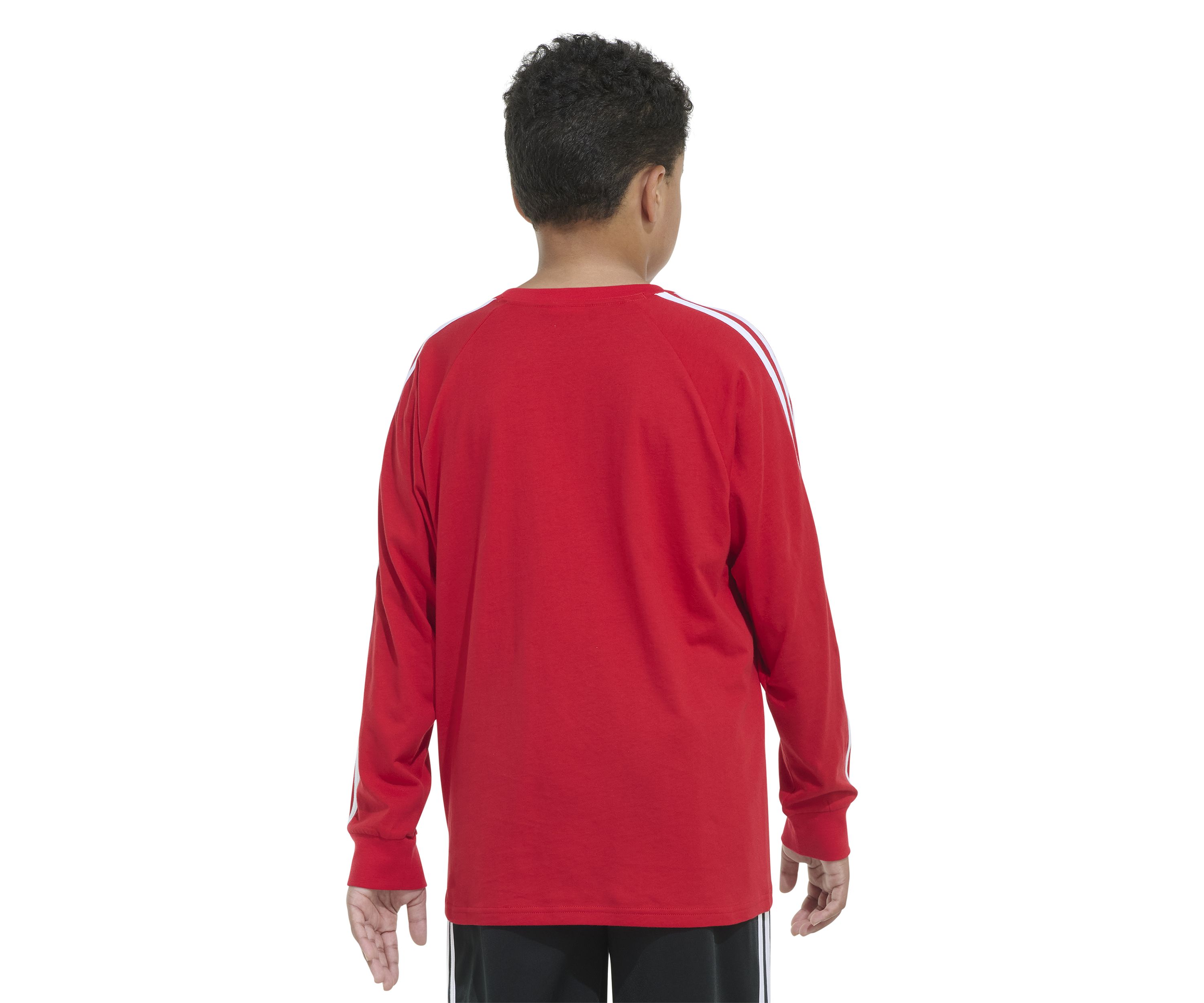 Boys 8-20 3 Stripe Raglan T-Shirt - Extended Sizing