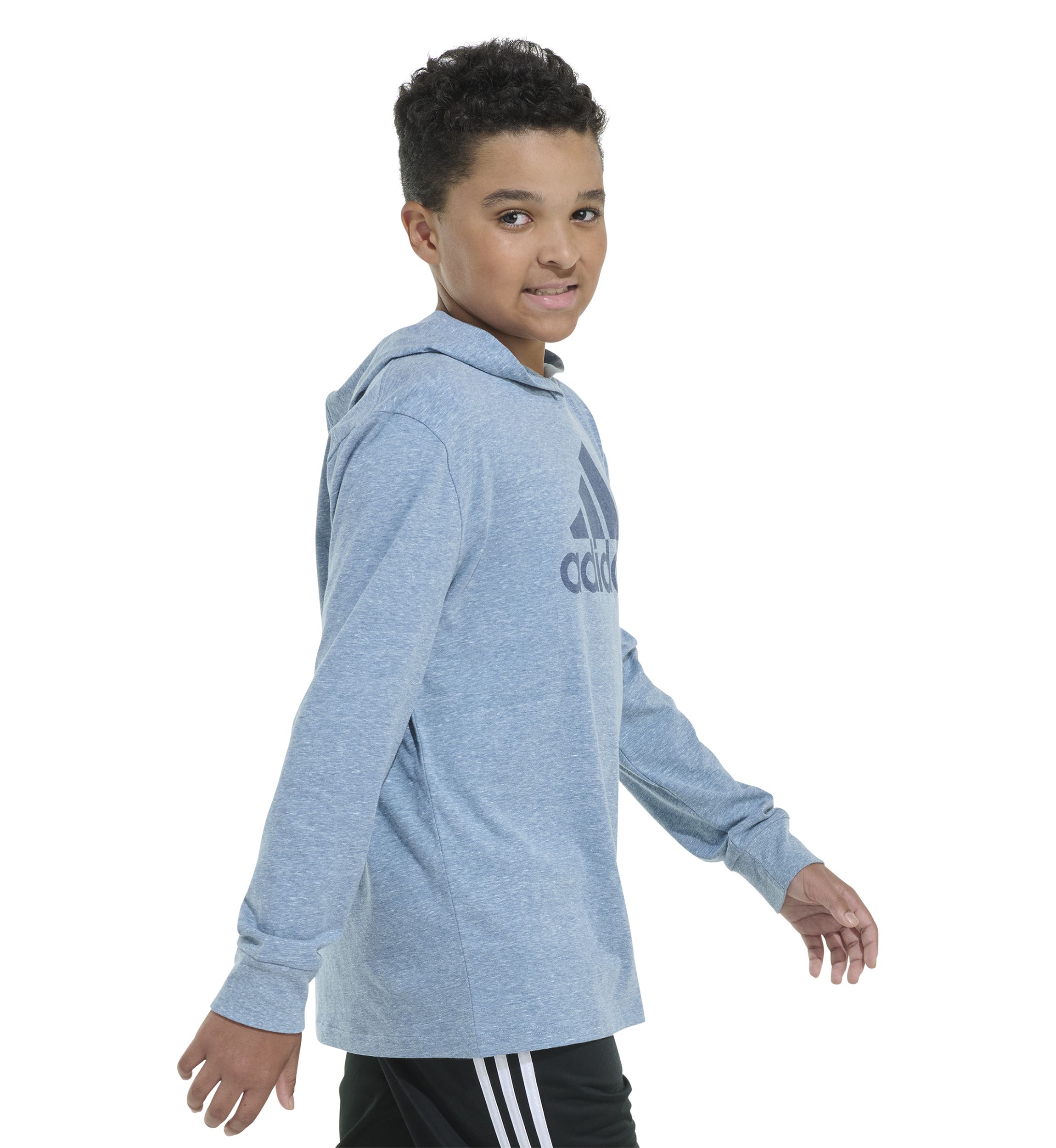 Boys 8-20 Hooded Long Sleeve Graphic T-Shirt - Extended Sizing