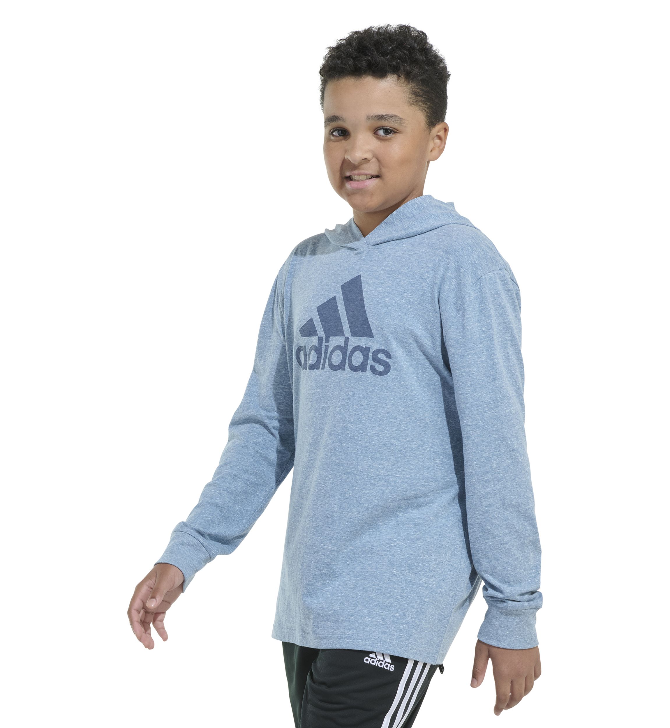 Boys 8-20 Hooded Long Sleeve Graphic T-Shirt - Extended Sizing
